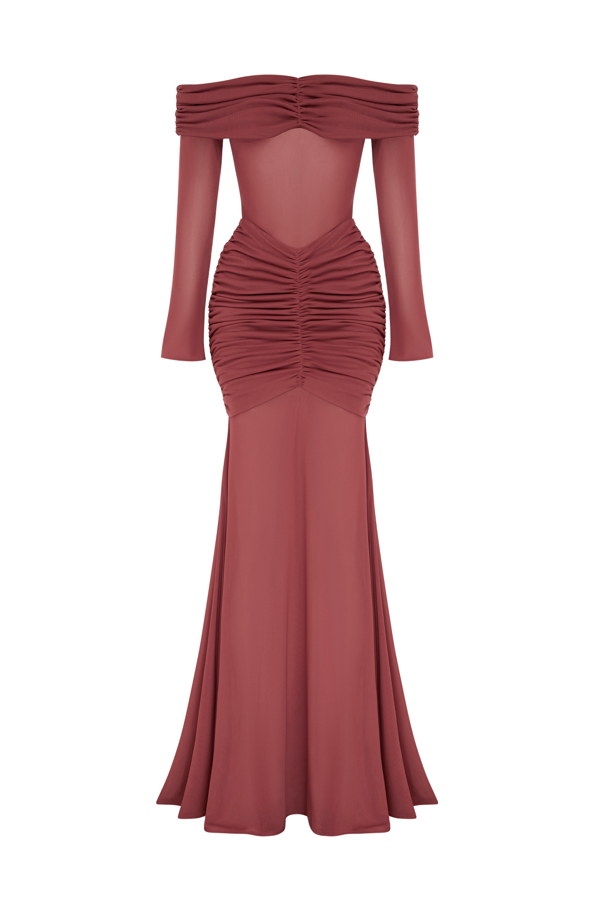 Arlena Maxi Dress in Rose Brown