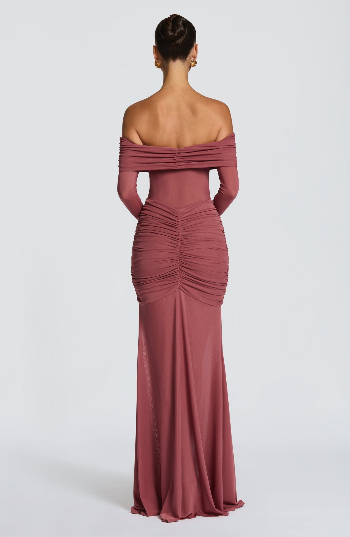 Arlena Maxi Dress in Rose Brown