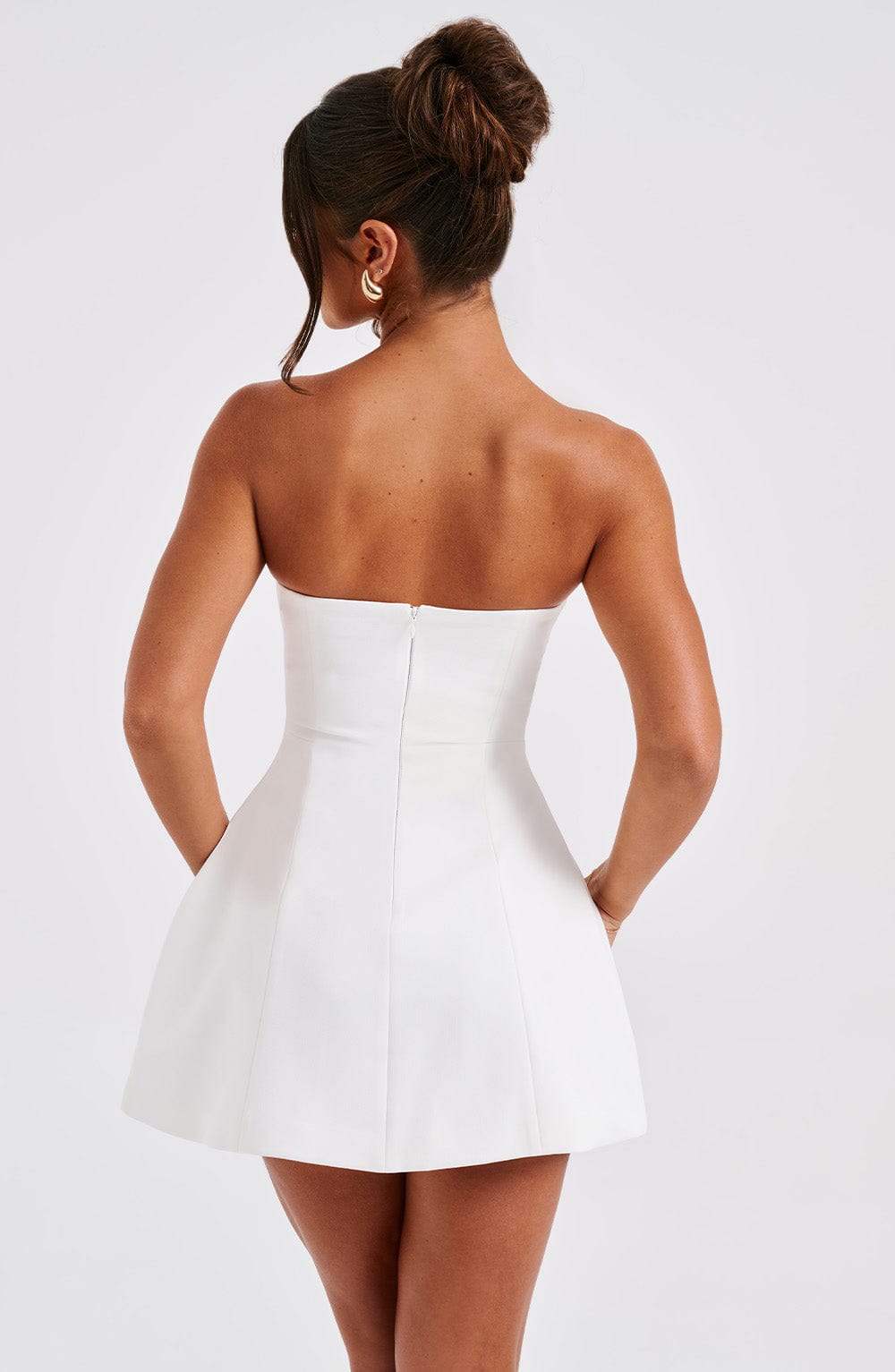 Asha Mini Dress in Ivory