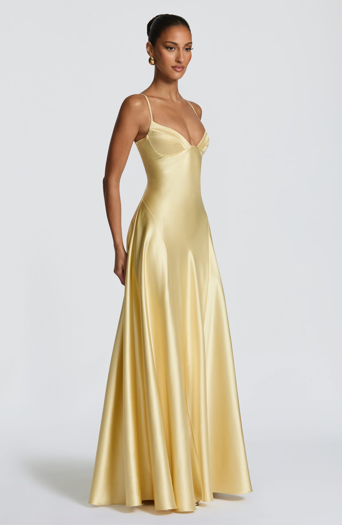 Asterin Maxi Dress in Lemon