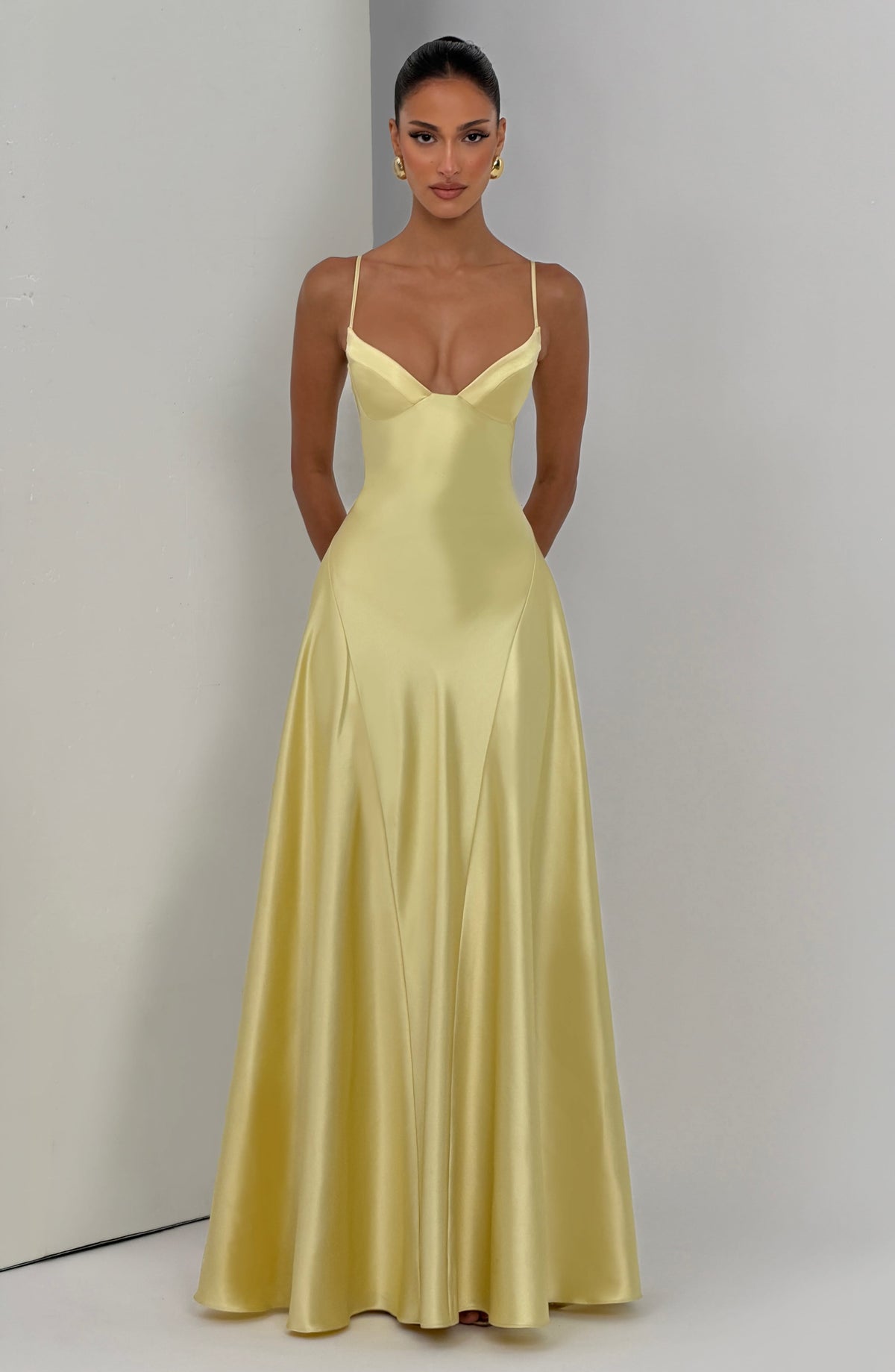Asterin Maxi Dress in Lemon