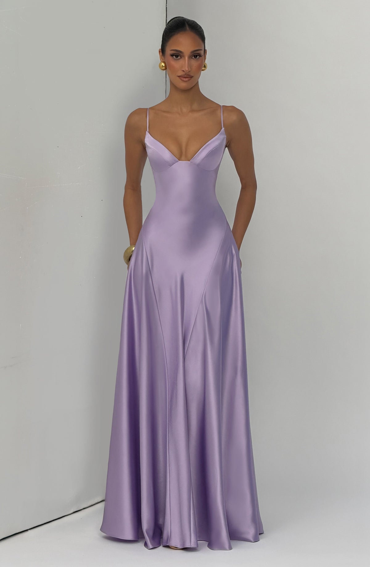 Asterin Maxi Dress in Lilac