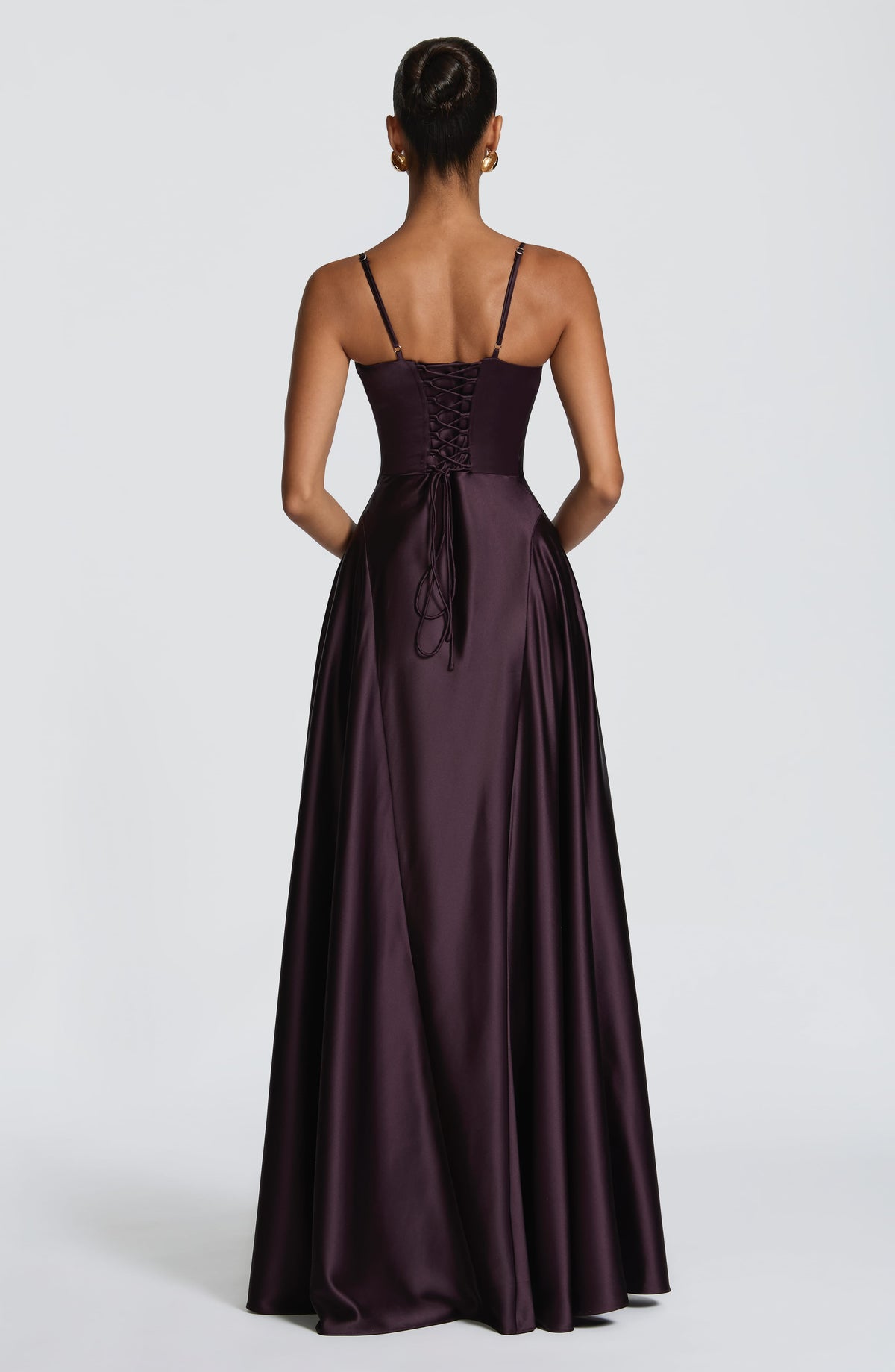 Asterin Maxi Dress in Plum