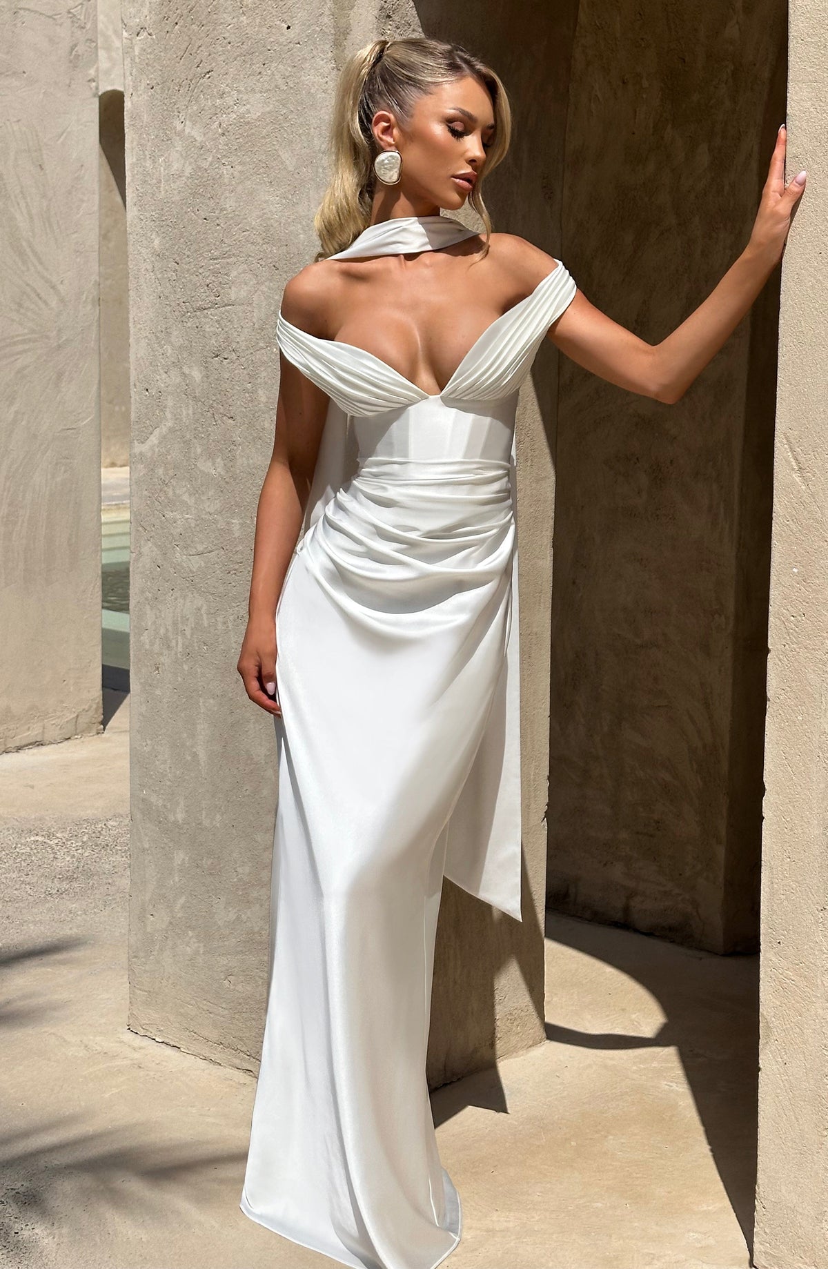 Aurelie Maxi Dress in Ivory