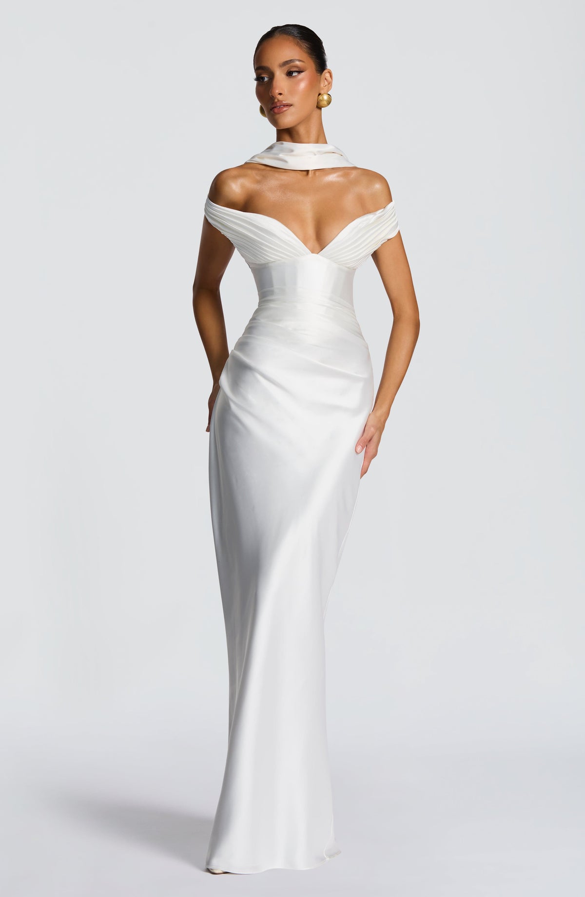 Aurelie Maxi Dress in Ivory