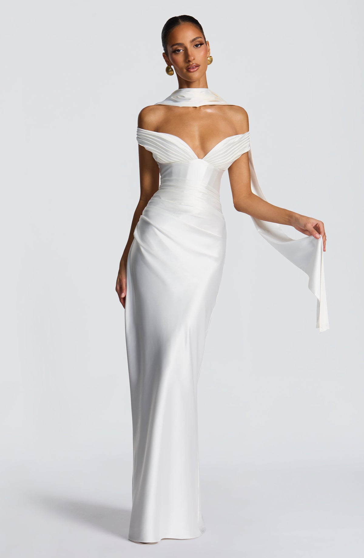 Aurelie Maxi Dress in Ivory