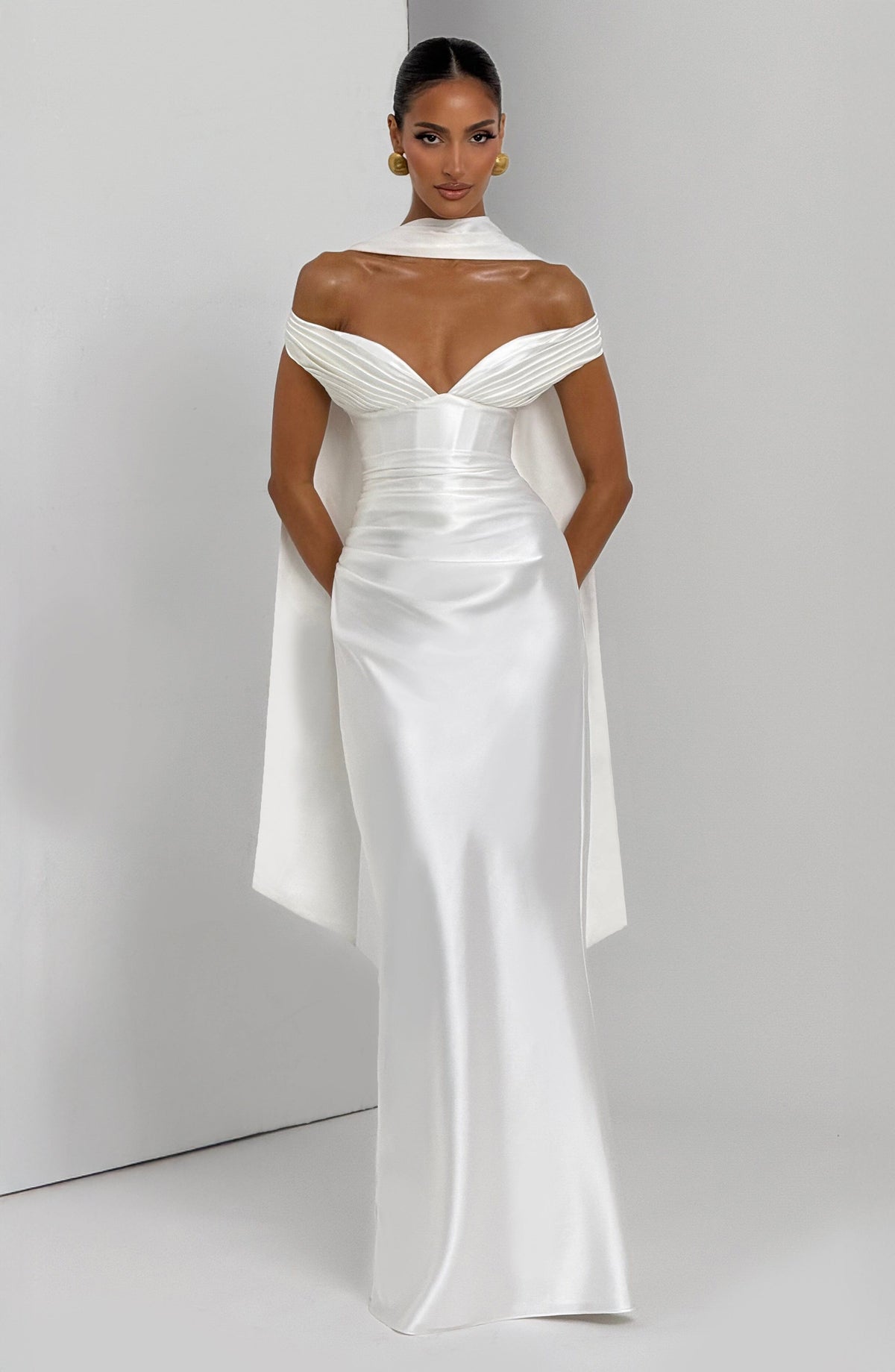Aurelie Maxi Dress in Ivory