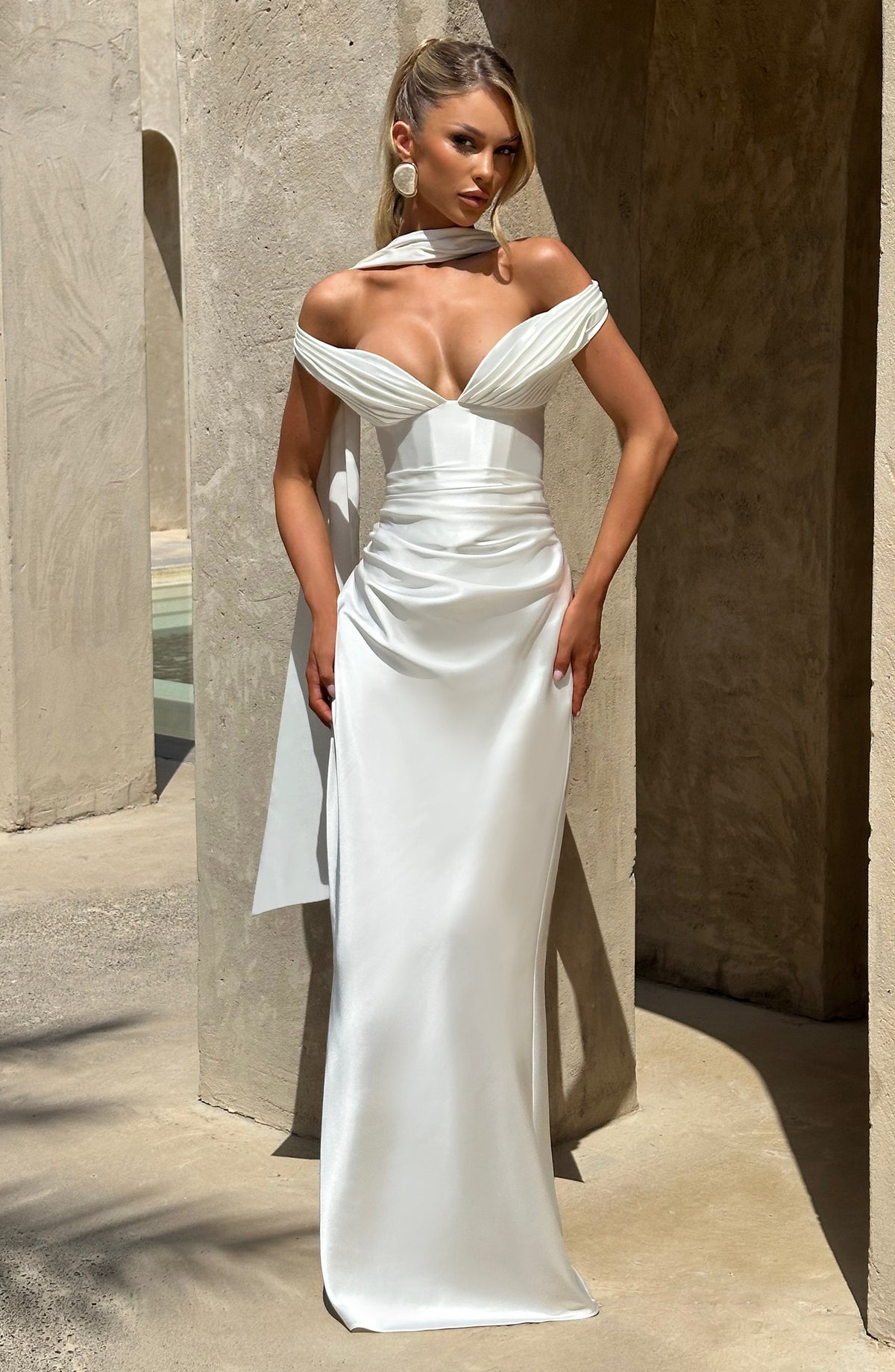 Aurelie Maxi Dress in Ivory