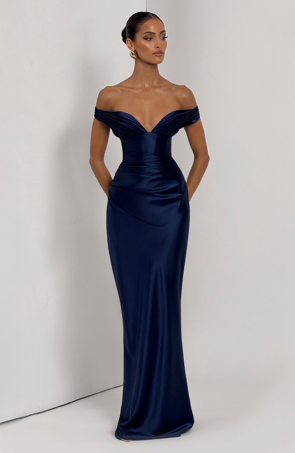 Aurelie Maxi Dress in Navy