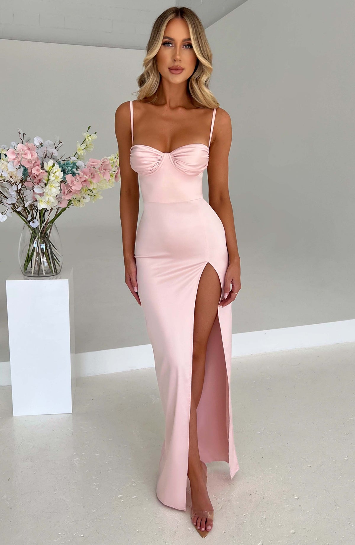 Aurora Maxi Dress in Blush