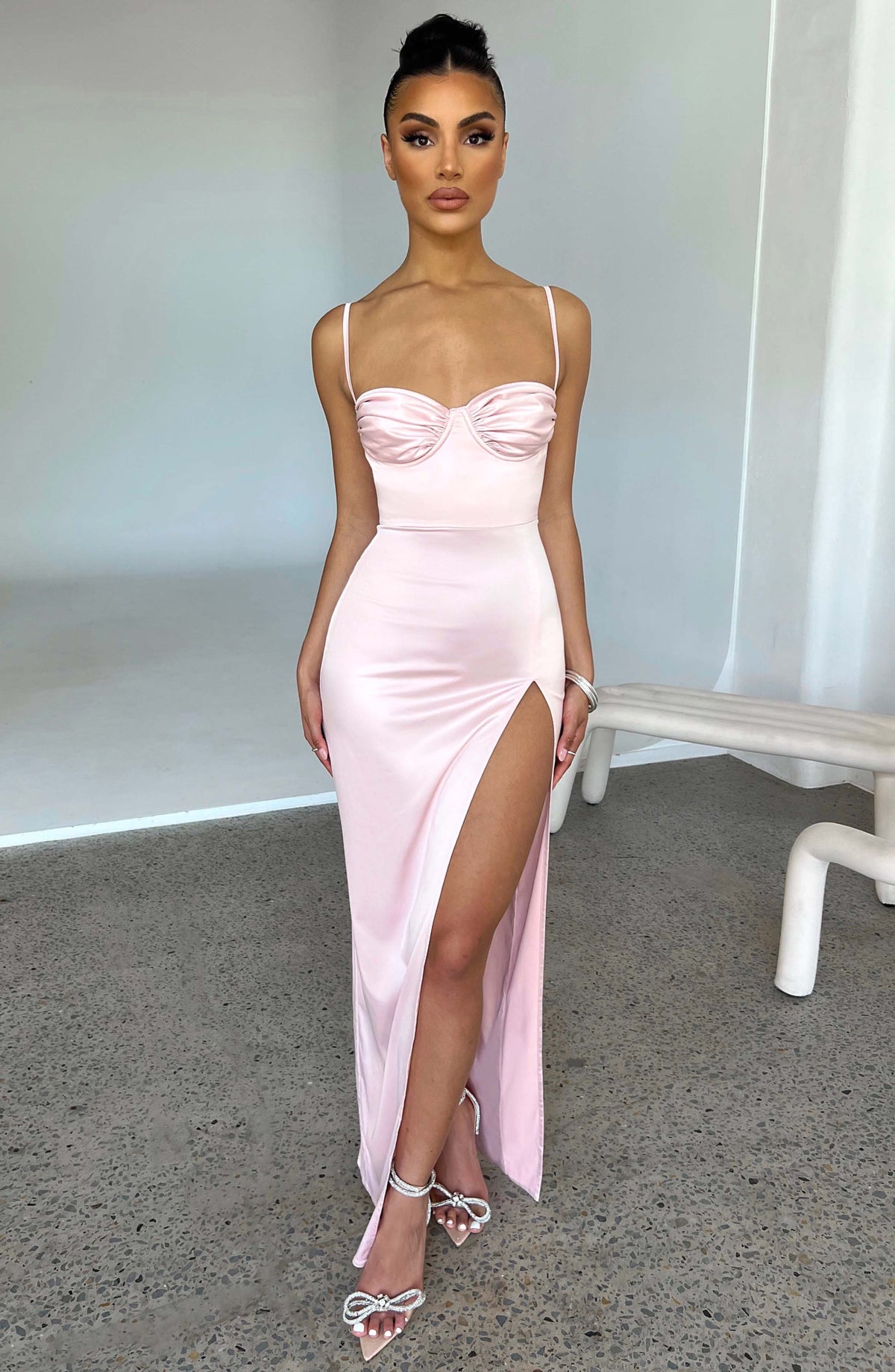 Aurora Maxi Dress in Blush
