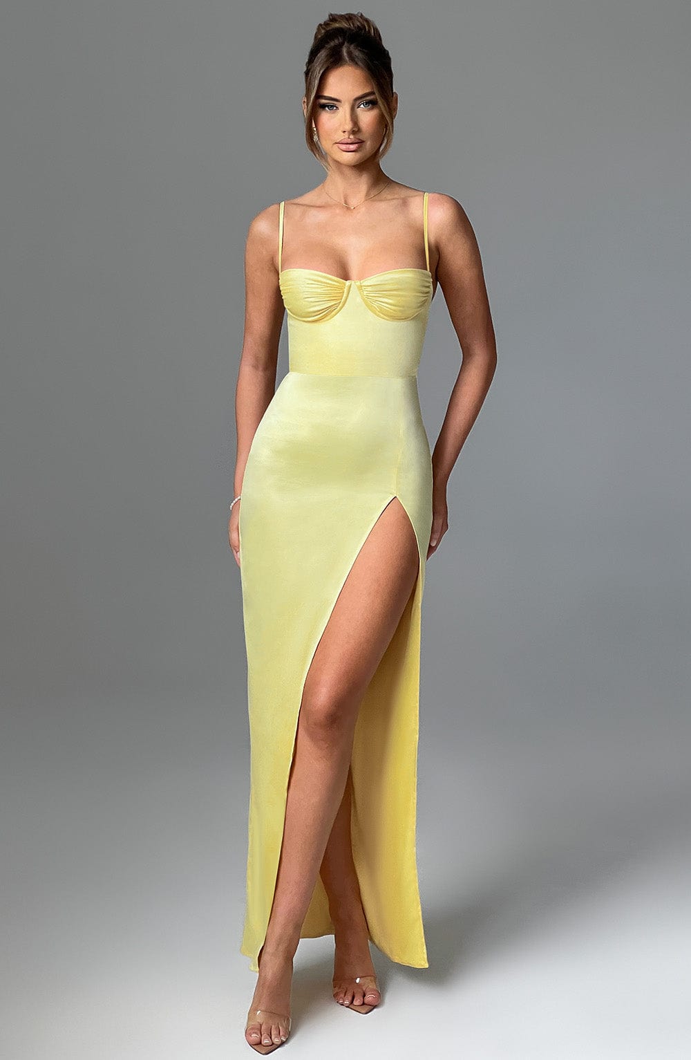 Aurora Maxi Dress in Lemon
