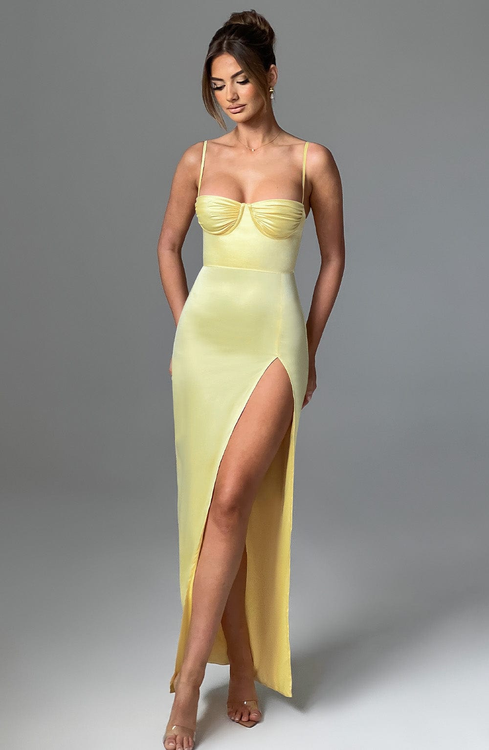 Aurora Maxi Dress in Lemon