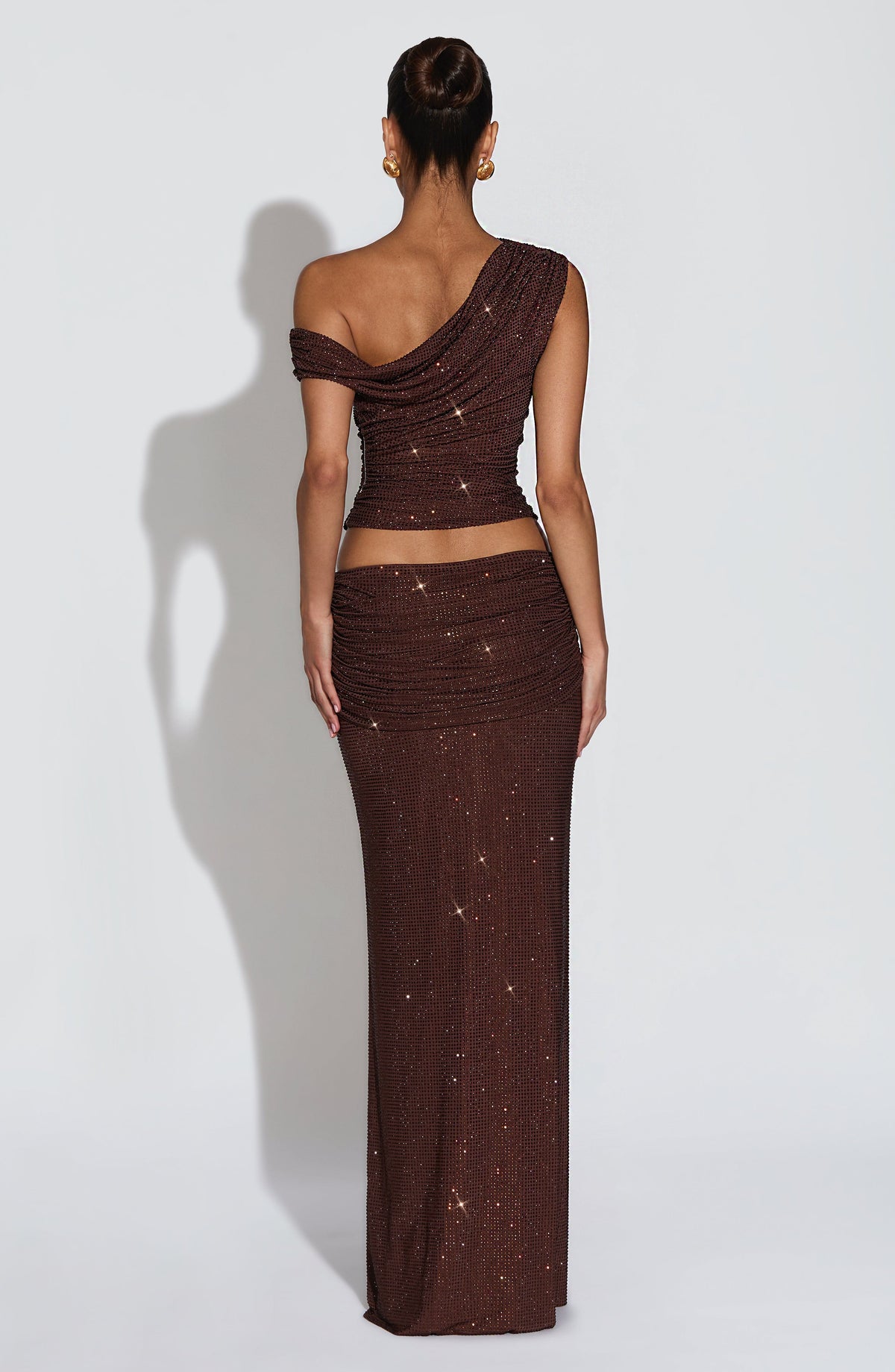 Aveline Top in Plum Brown