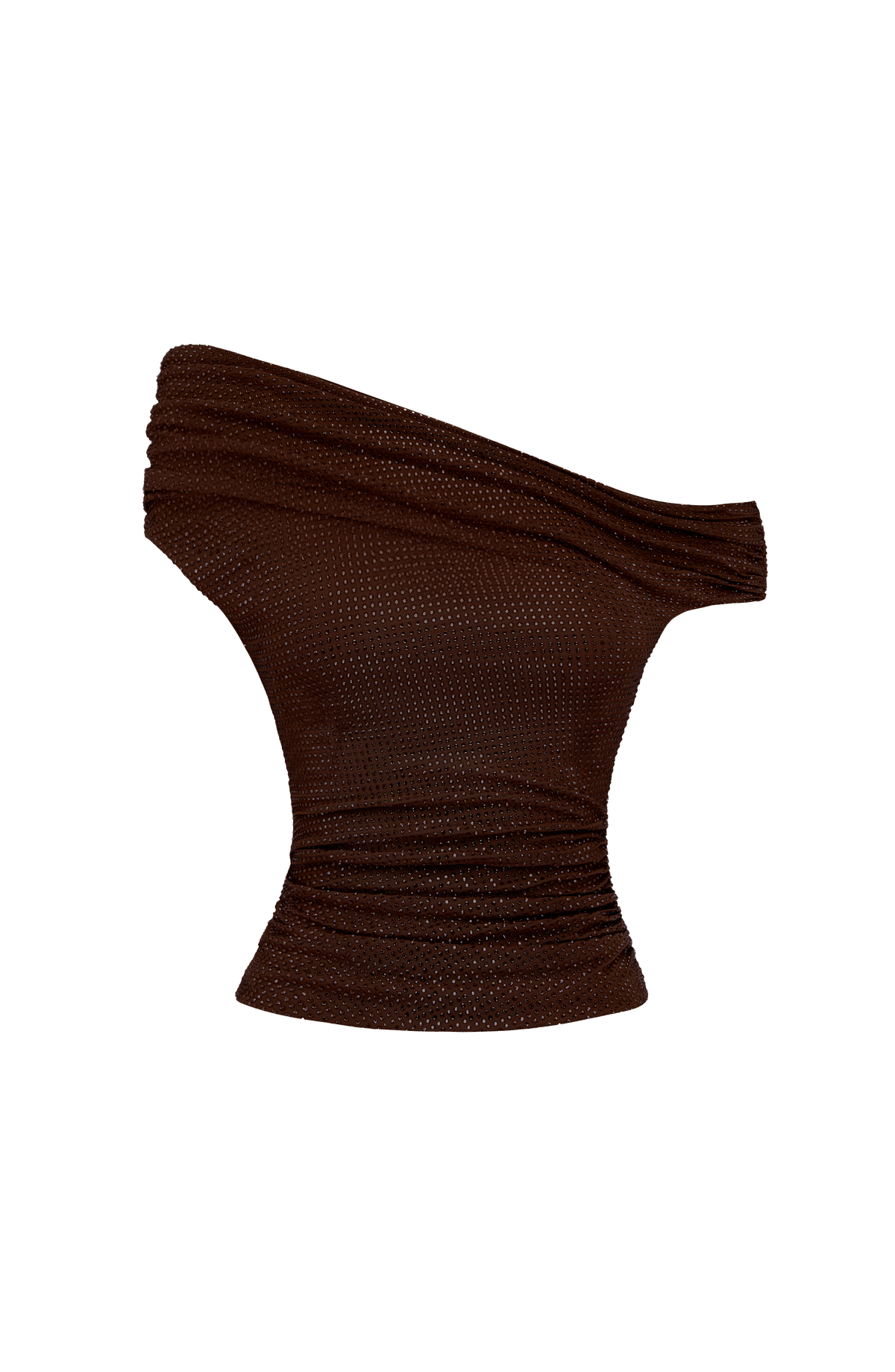 Aveline Top in Plum Brown