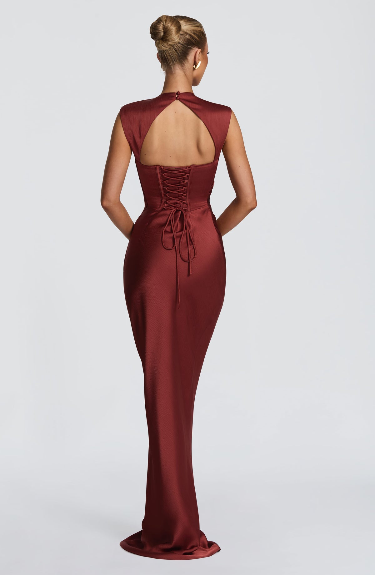 Avielle Maxi Dress in Deep Rust