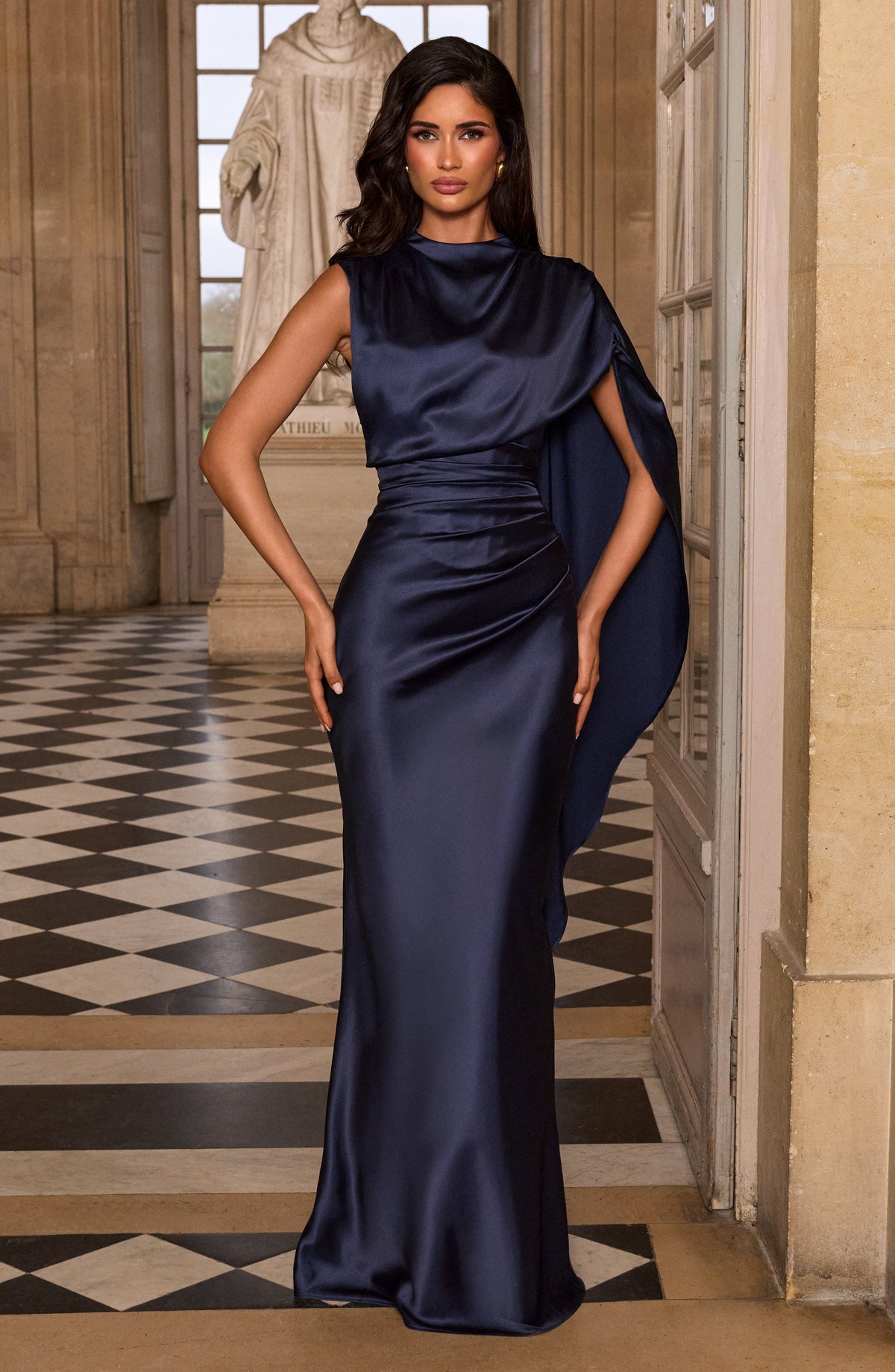 Avienne Maxi Dress in Navy