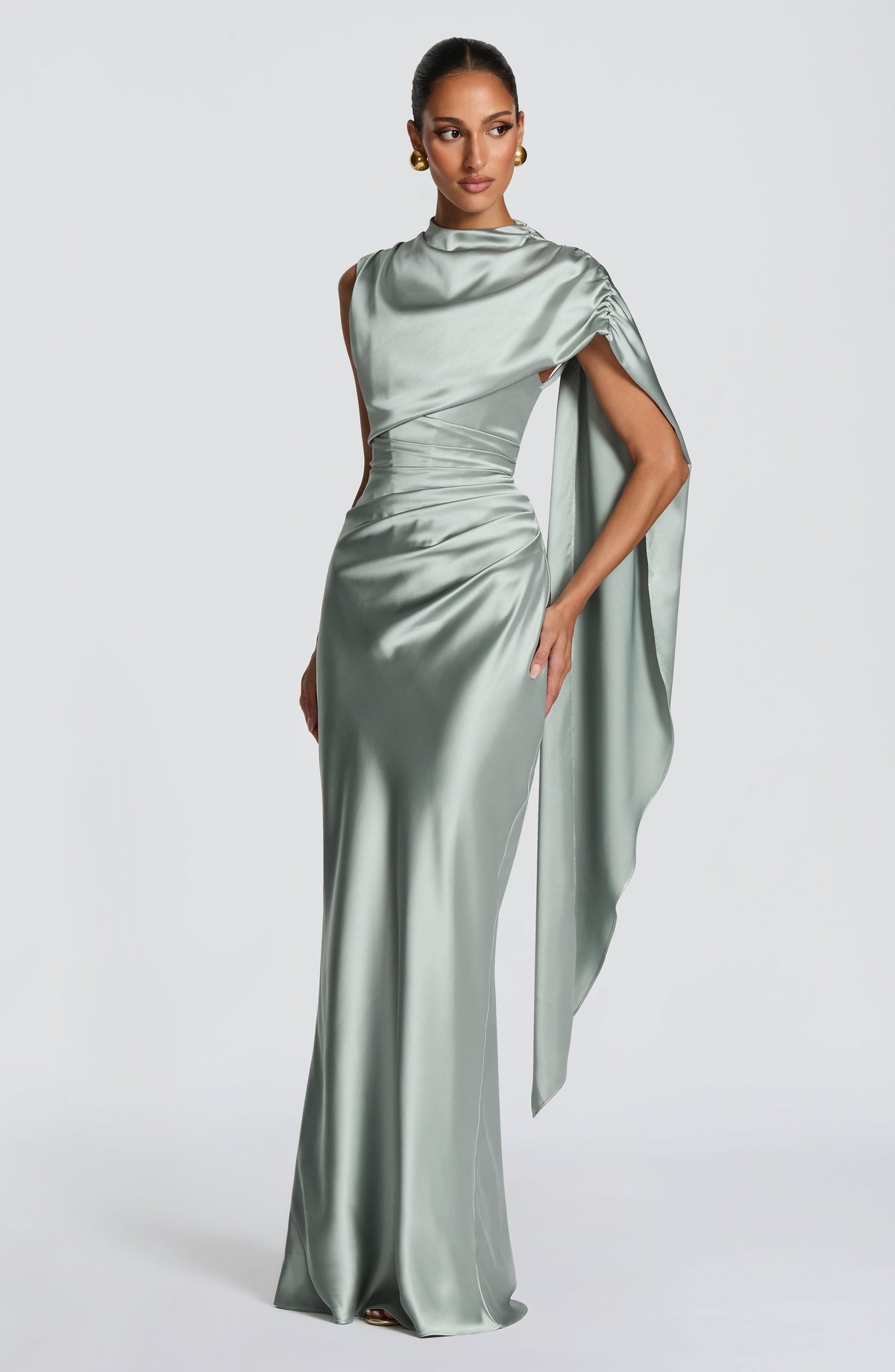 Avienne Maxi Dress in Sage