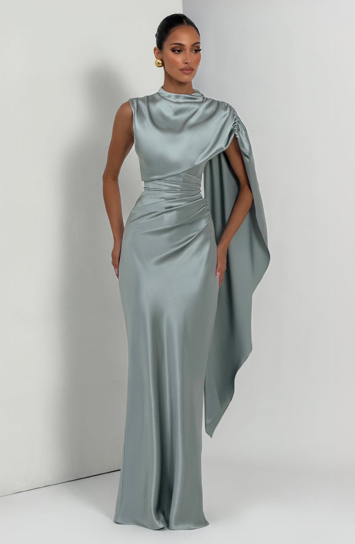 Avienne Maxi Dress in Sage