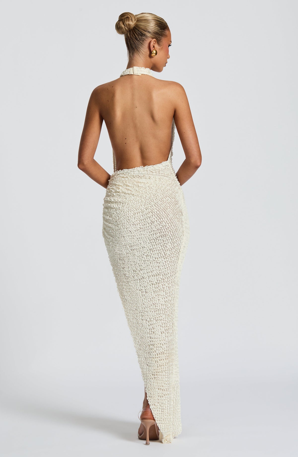 Ayla Midi Dress in Ivory