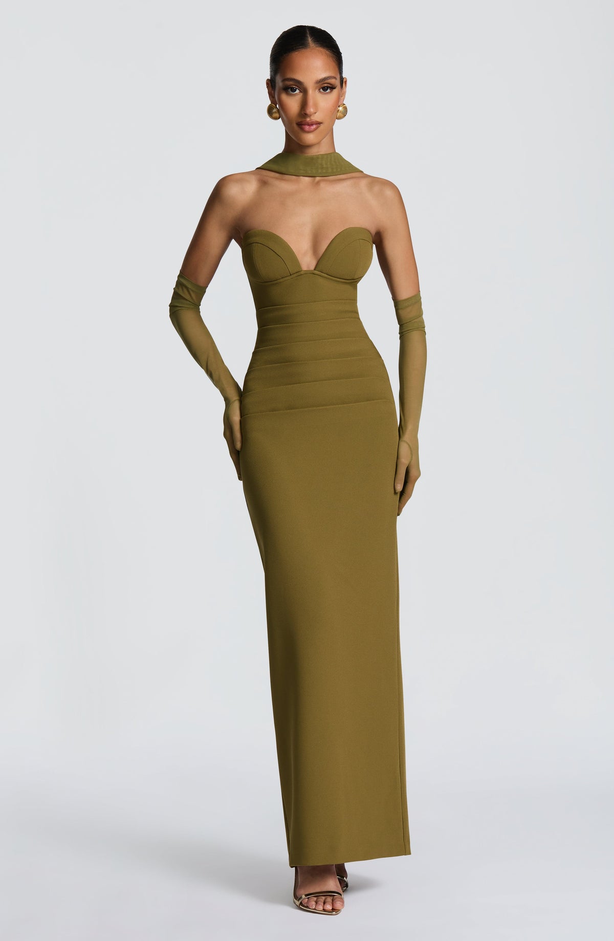Aylah Scarf in Deep Olive