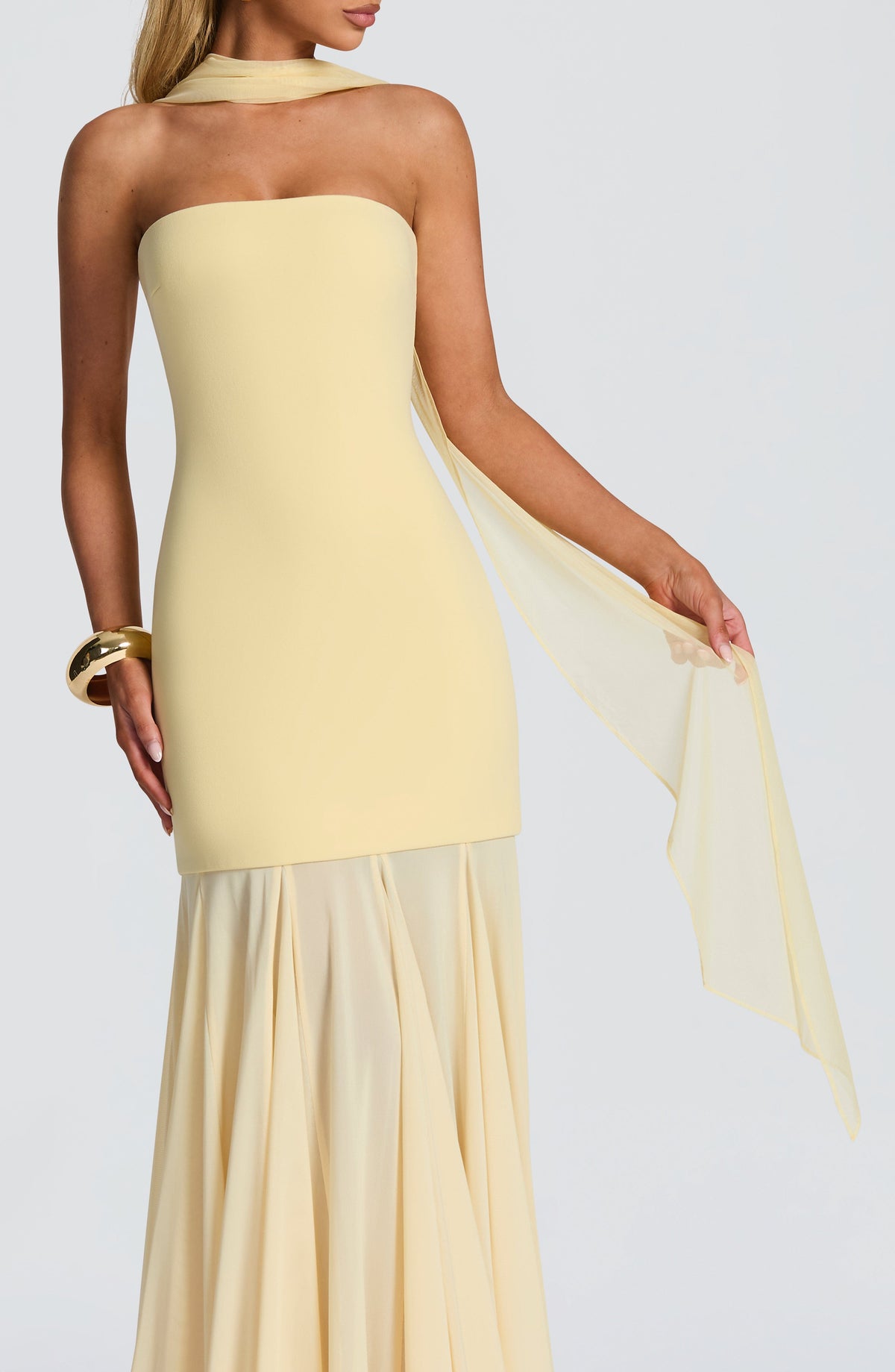 Aylah Scarf in Lemon