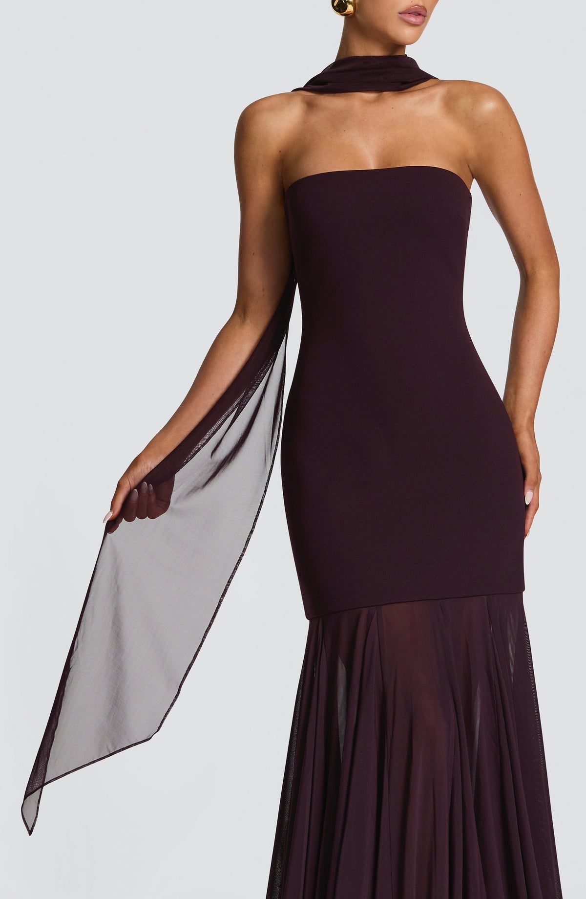 Aylah Scarf in Plum