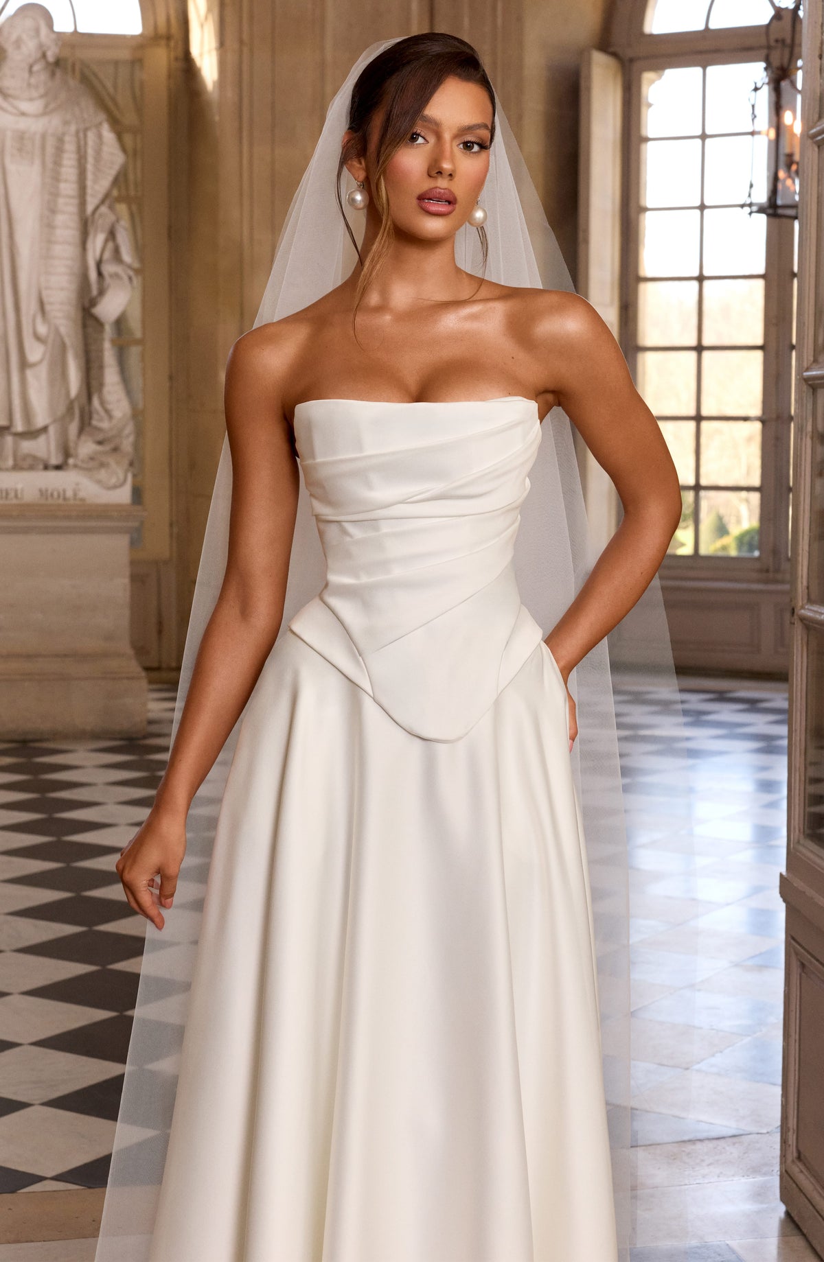 Azolla Corset in Ivory