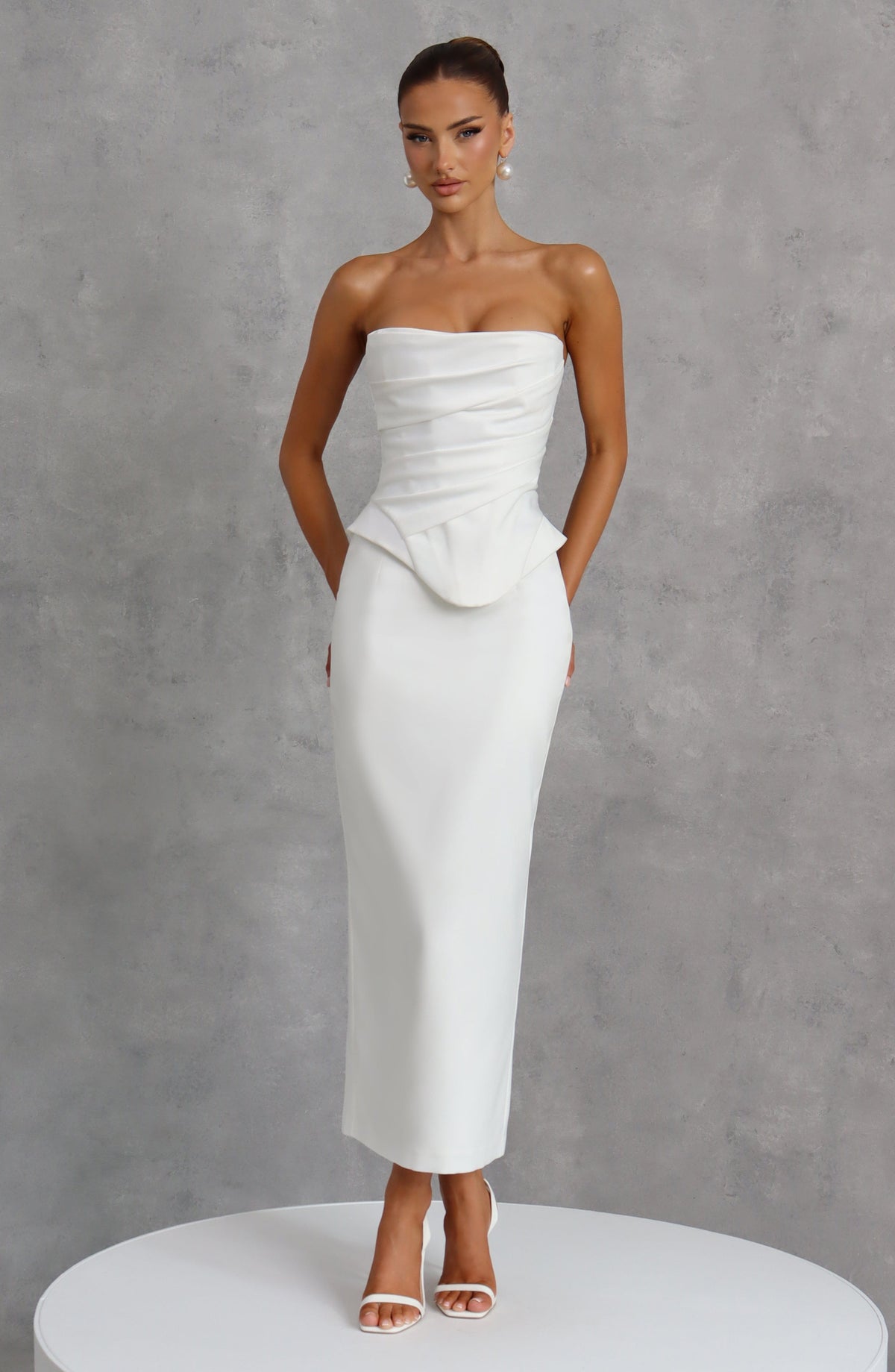 Azolla Corset in Ivory