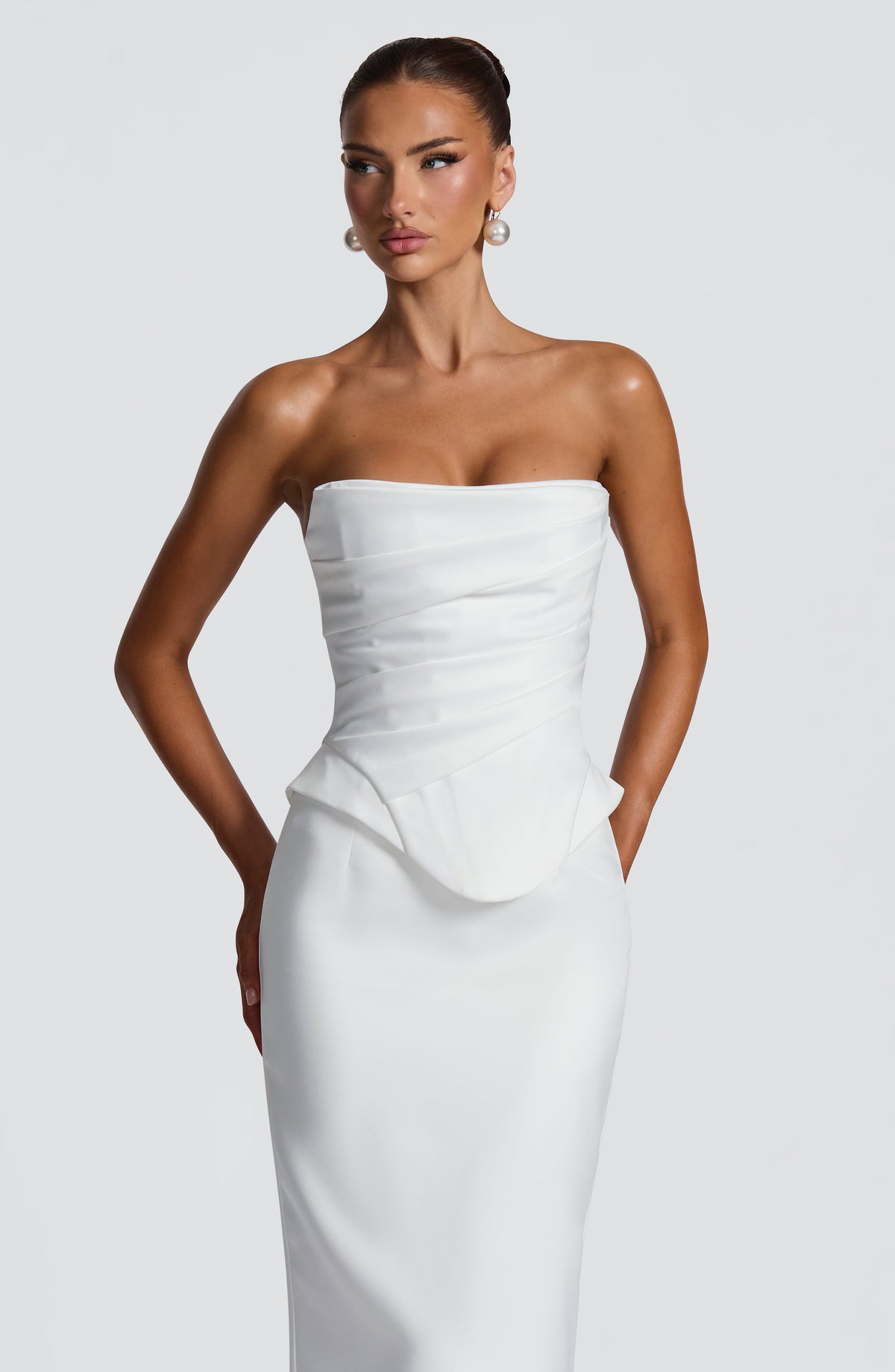 Azolla Corset in Ivory
