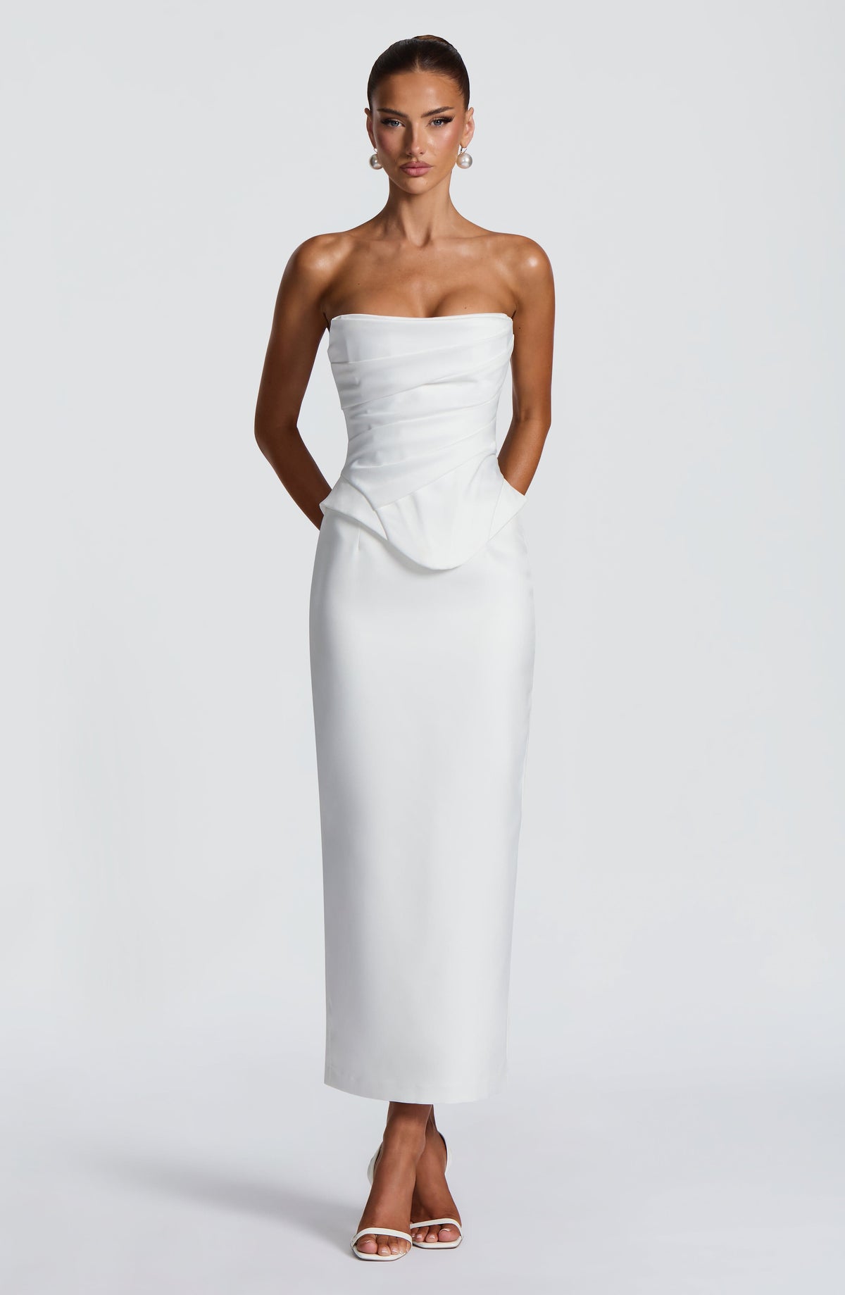 Azolla Corset in Ivory