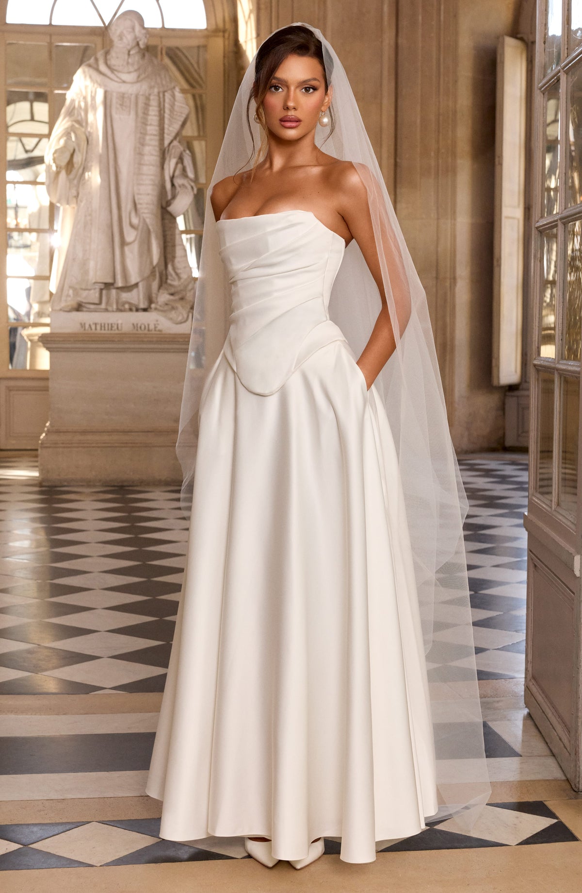 Azolla Corset in Ivory