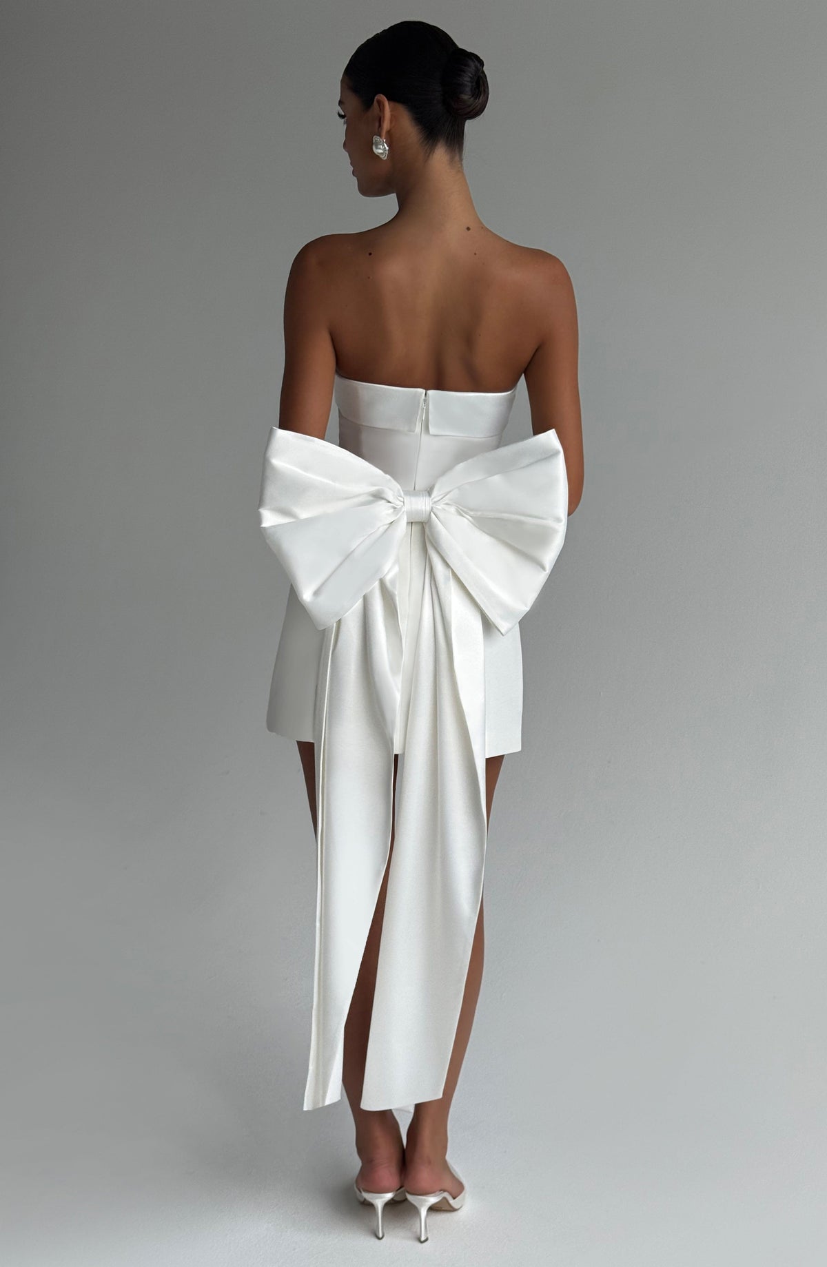 Bellamie Mini Dress in Ivory