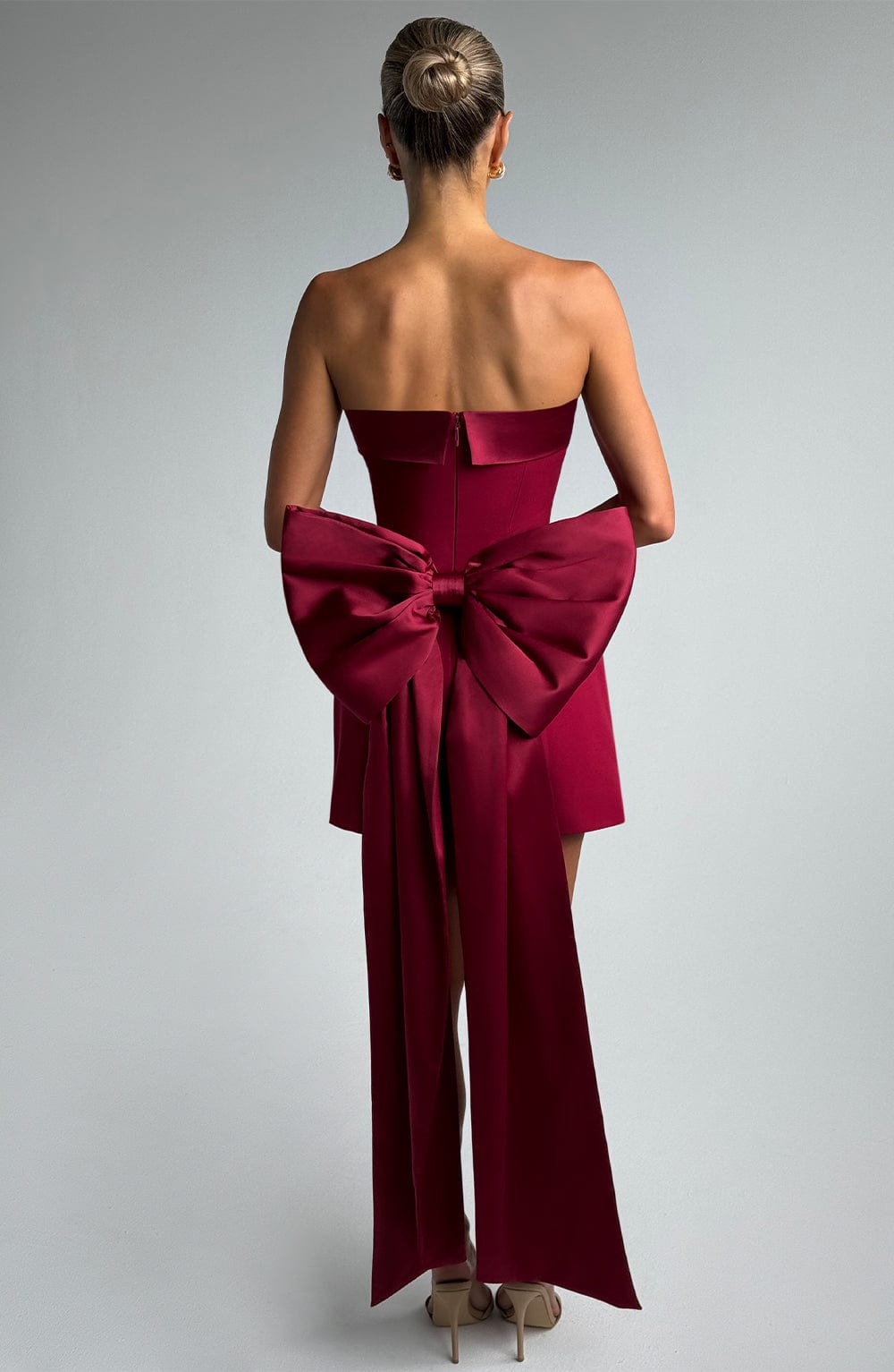 Bellamie Mini Dress in Wine