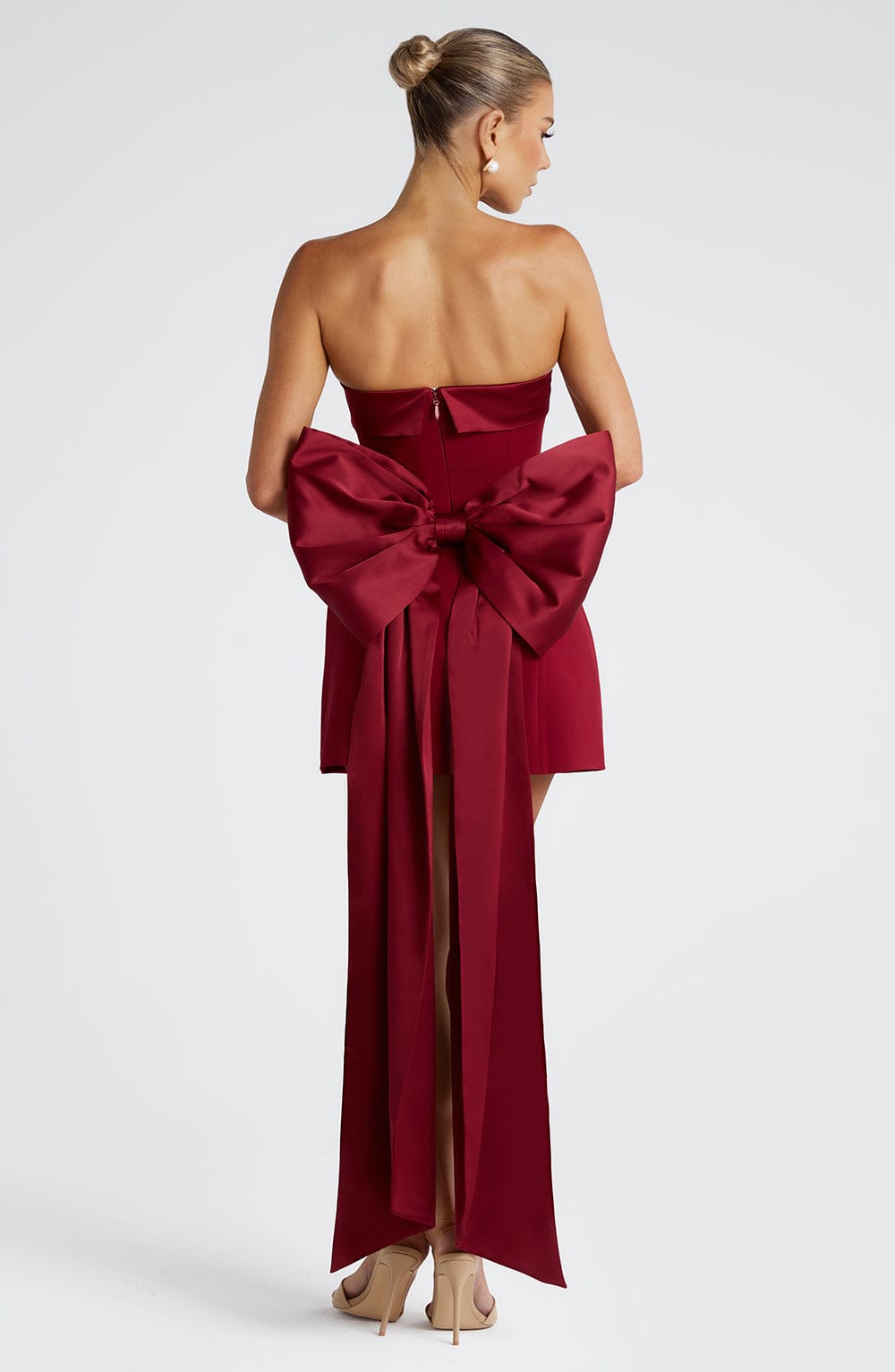 Bellamie Mini Dress in Wine