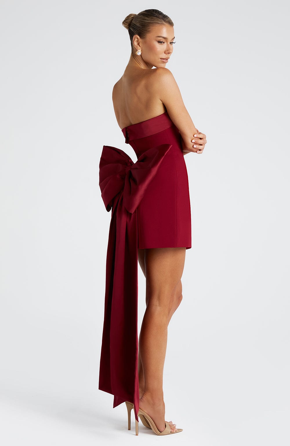 Bellamie Mini Dress in Wine