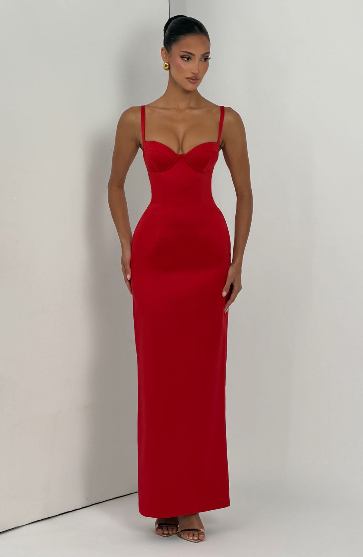 Benedetta Maxi Dress in Red