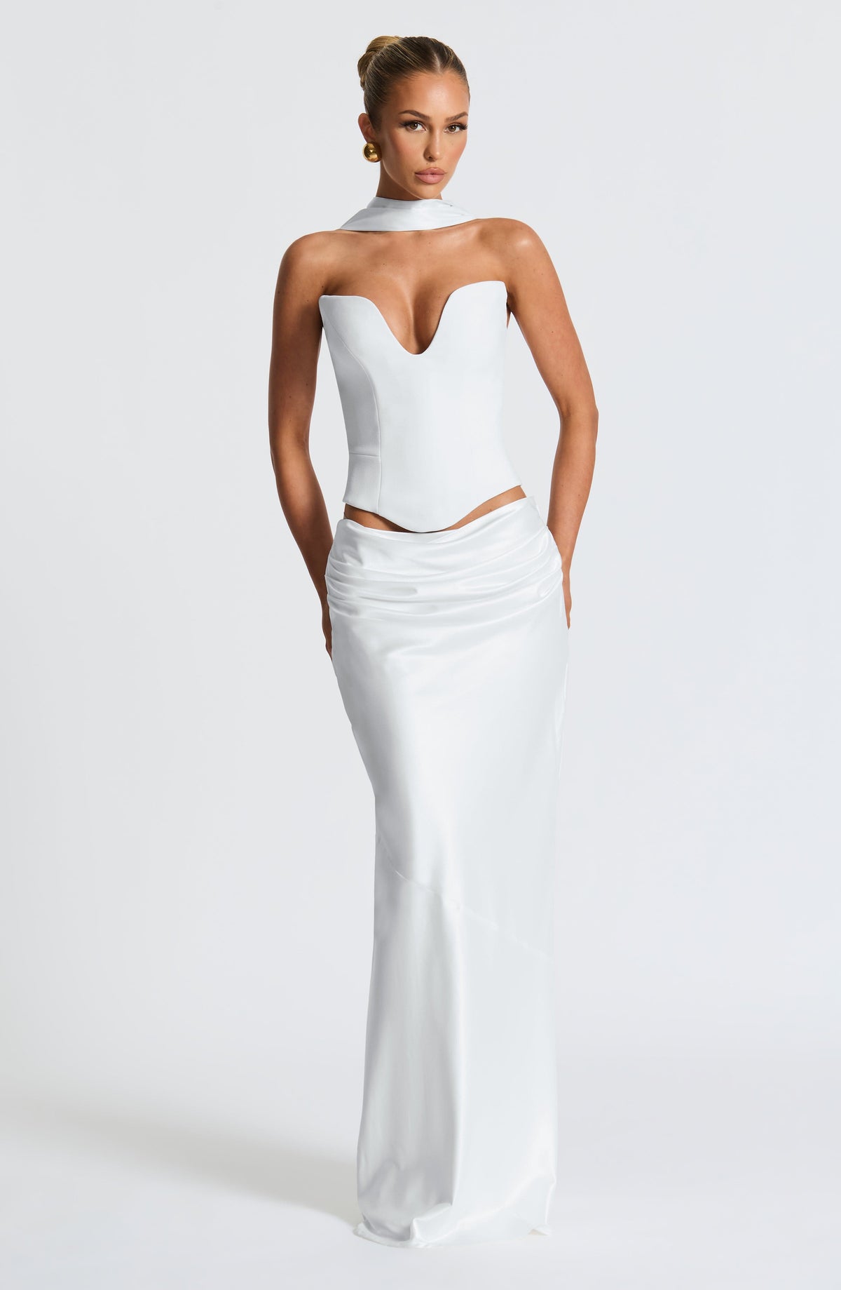 Bernadine Maxi Skirt in Ivory
