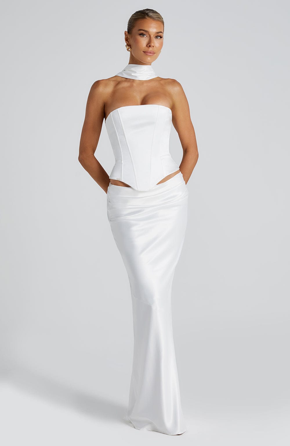 Bernadine Maxi Skirt in Ivory
