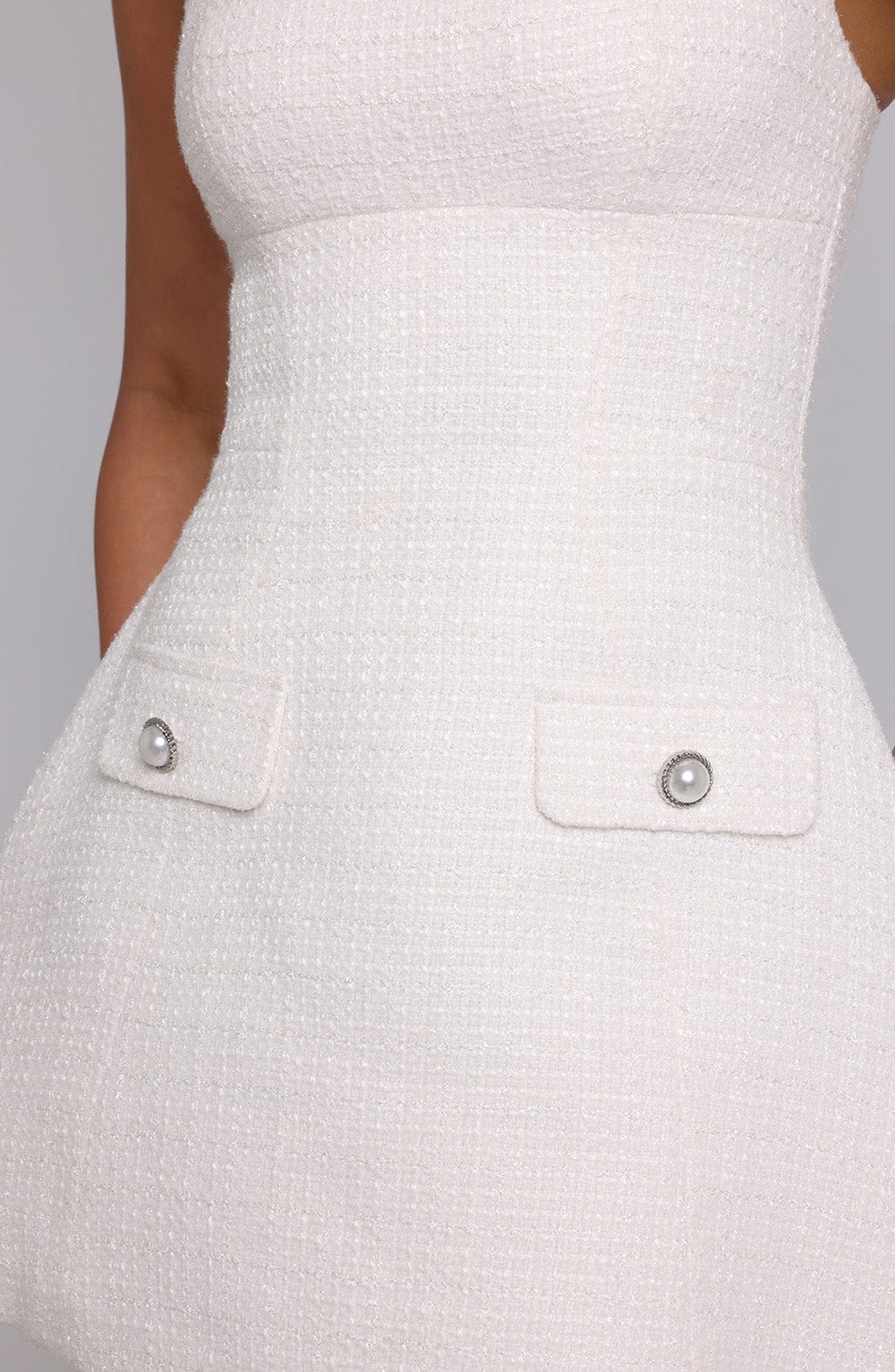 Bess Mini Dress in Ivory