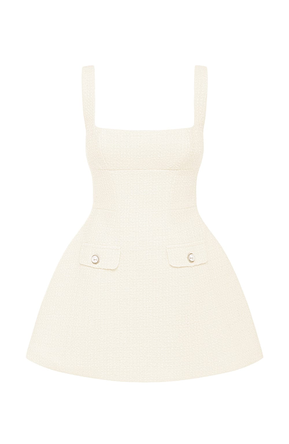 Bess Mini Dress in Ivory
