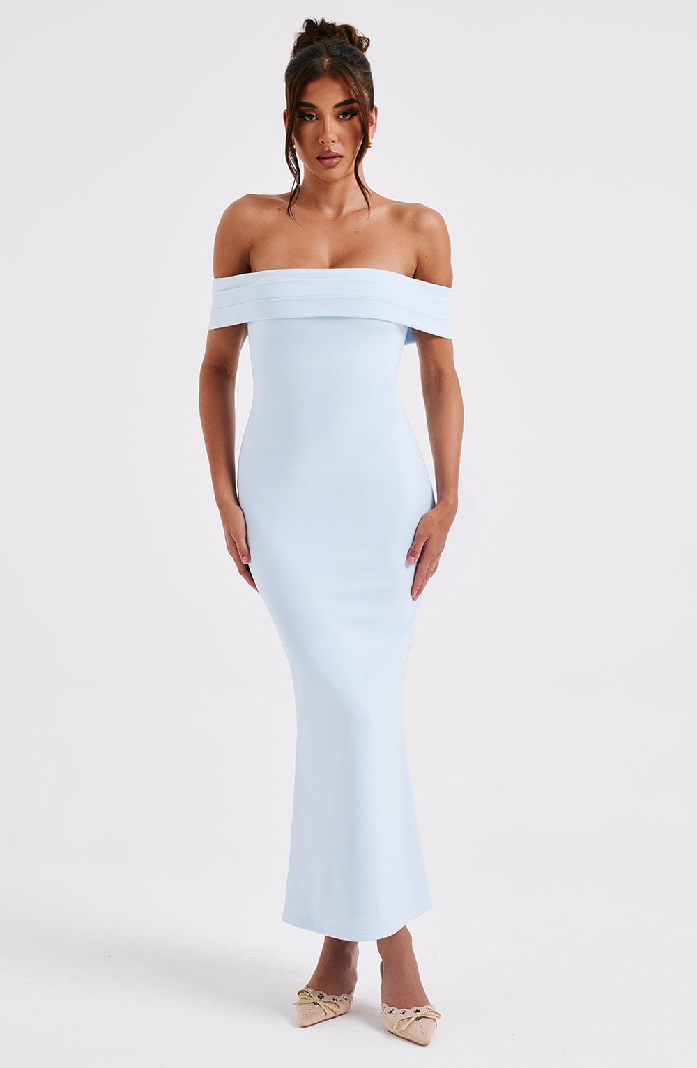 Bexley Midi Dress in Blue