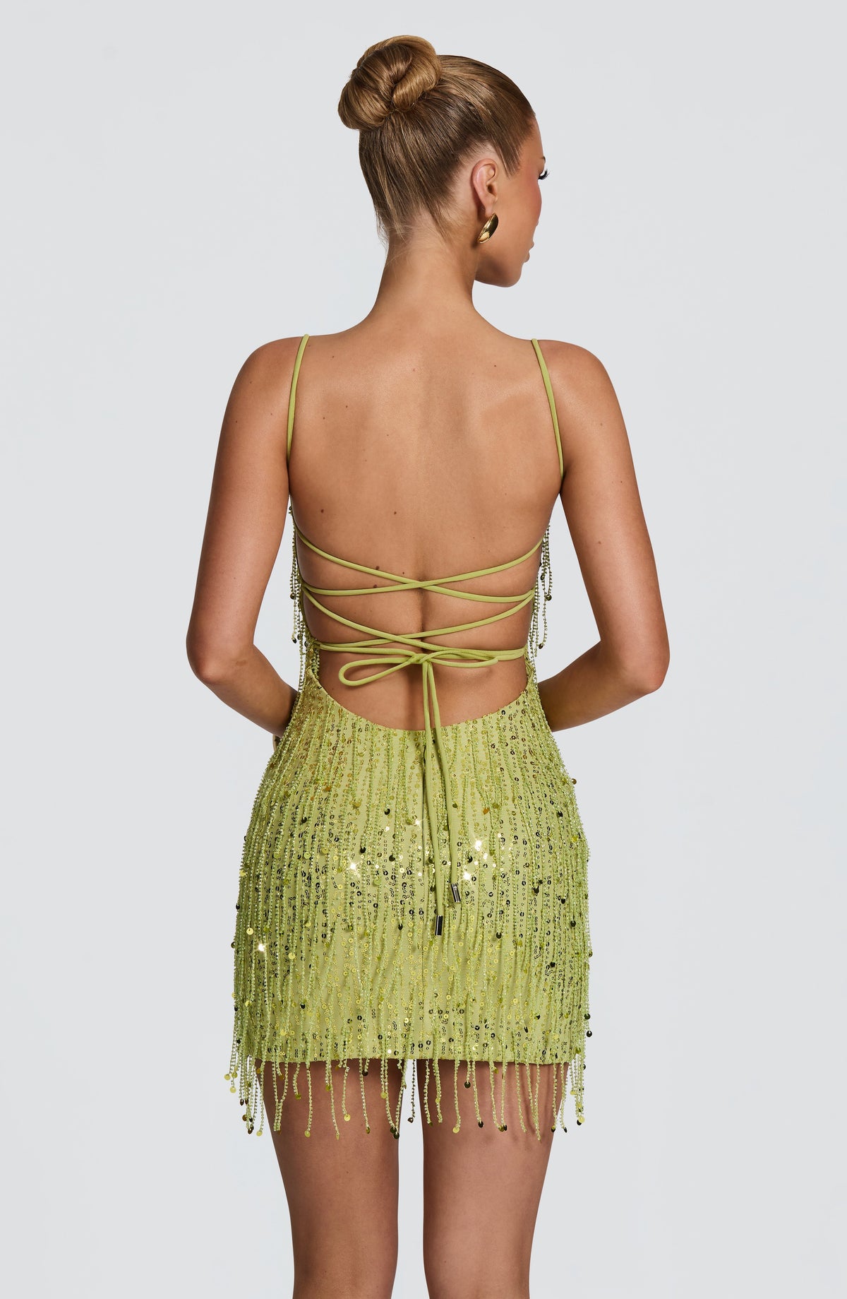 Blaine Mini Dress in Olive