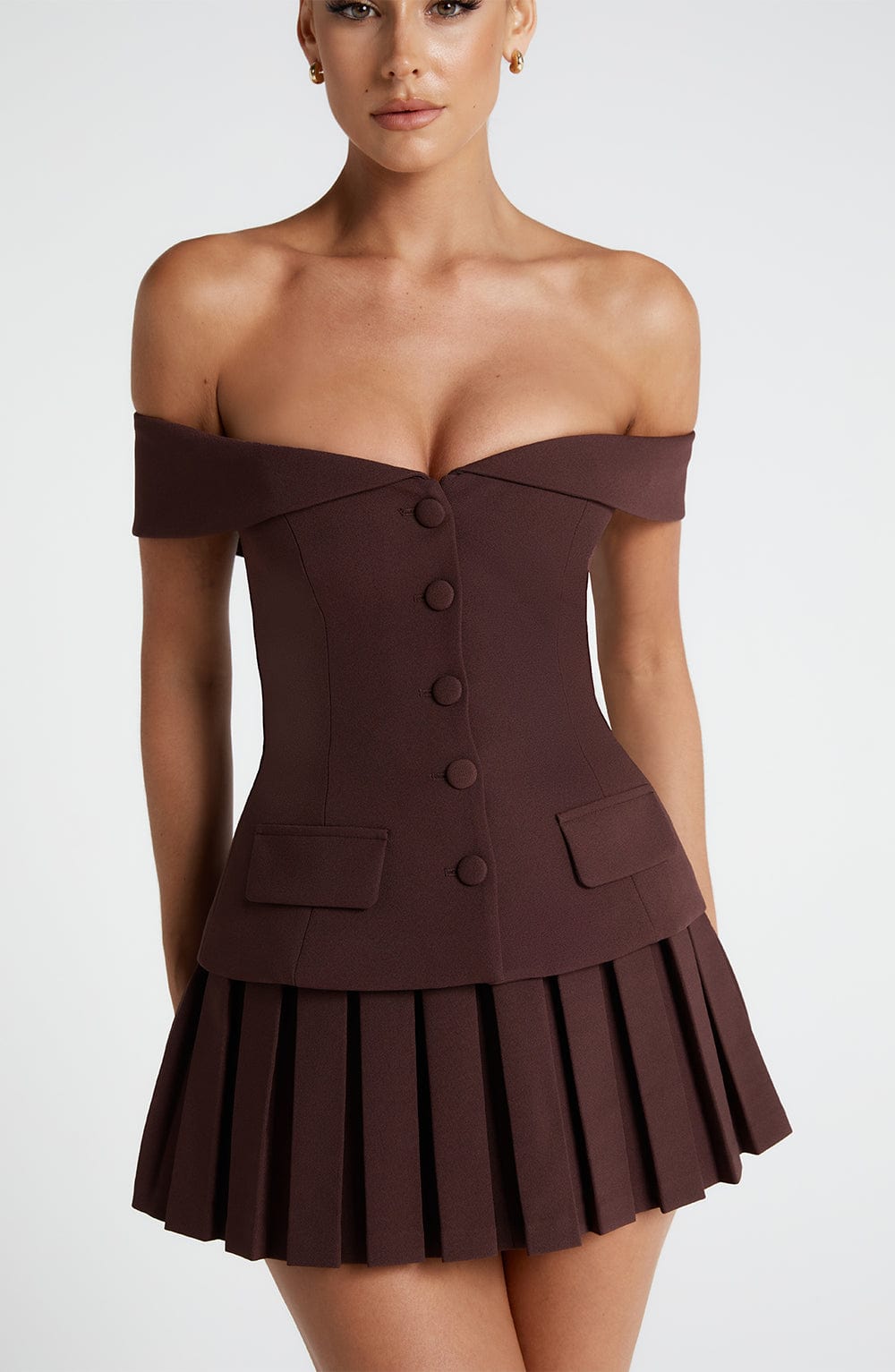 Blakely Top in Plum Brown