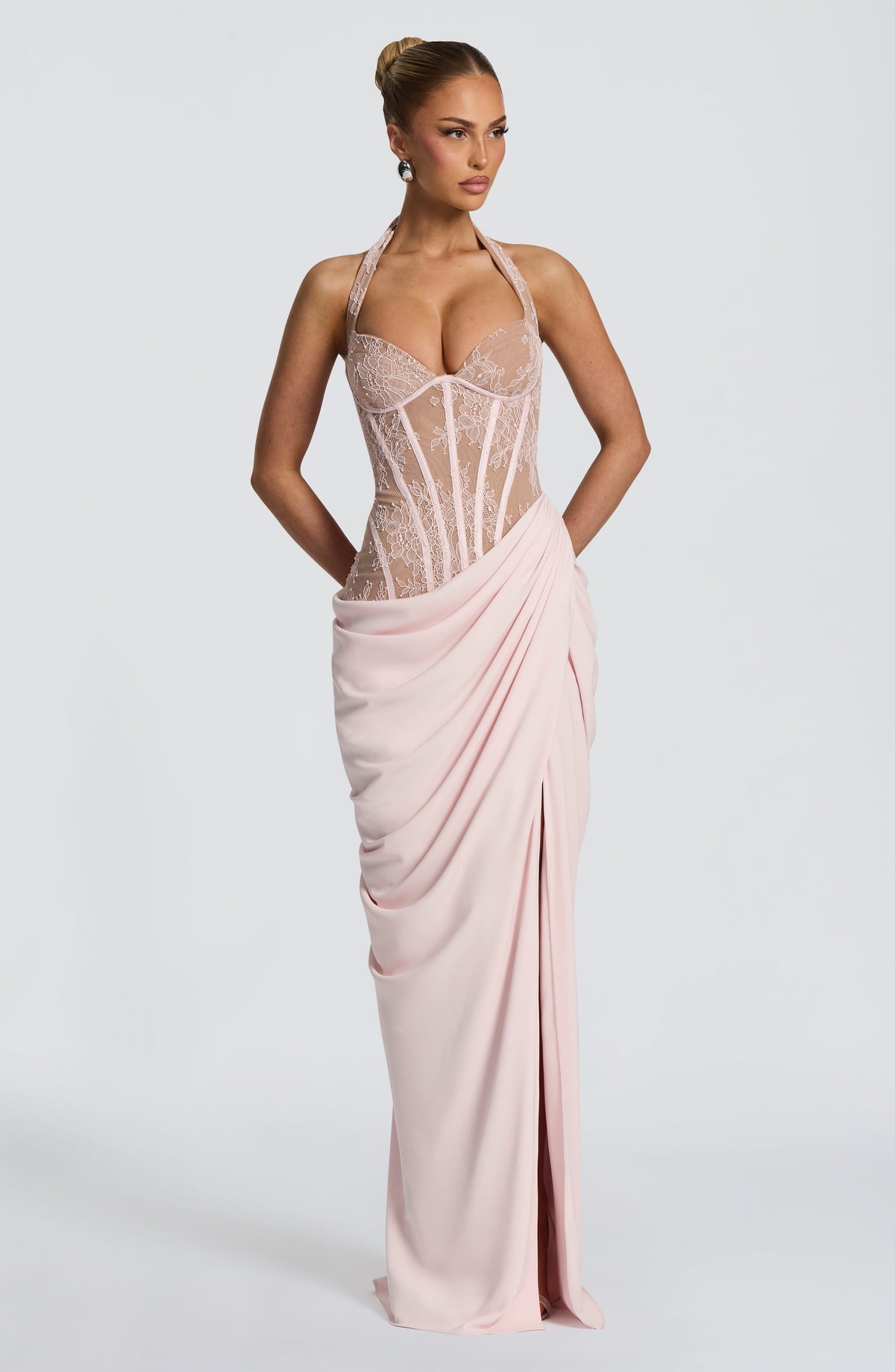 Bonetta Maxi Dress in Blush