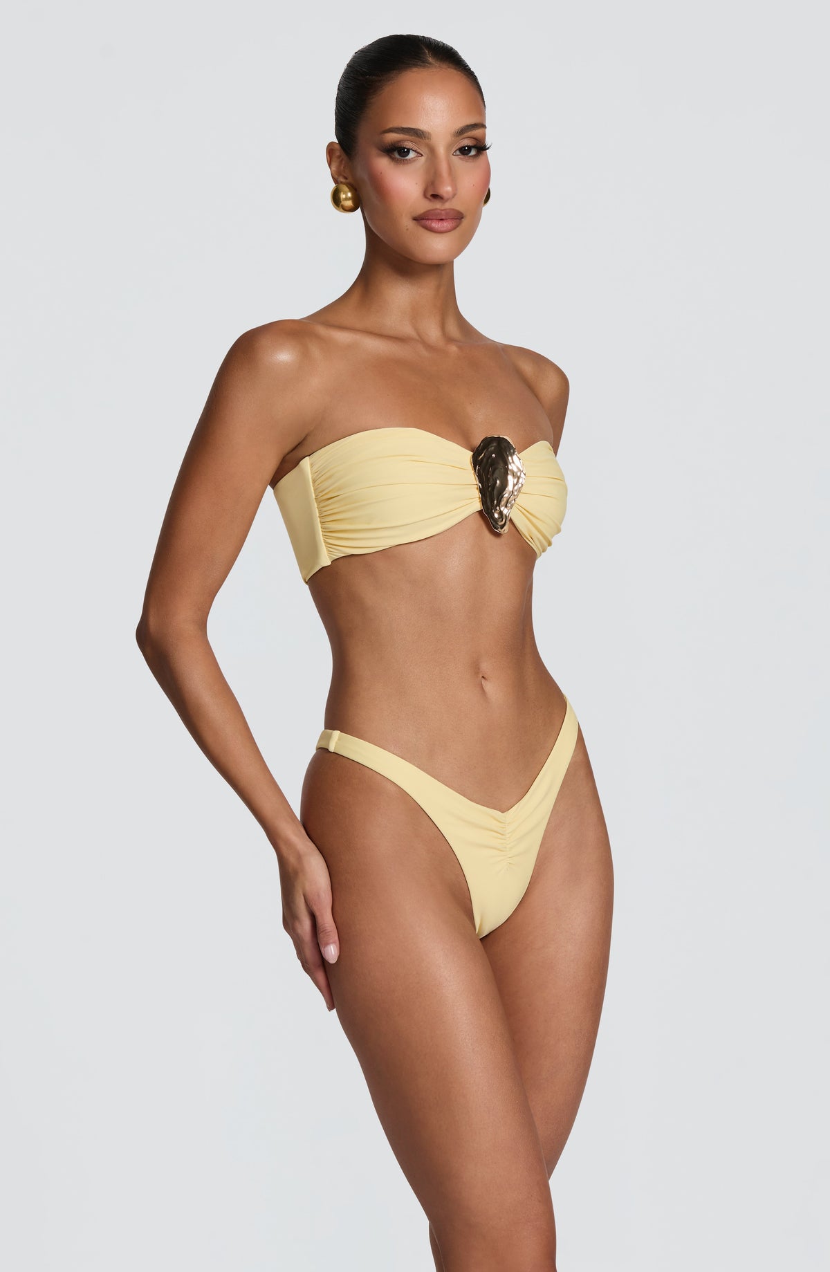 Briella Bikini Bottom in Lemon