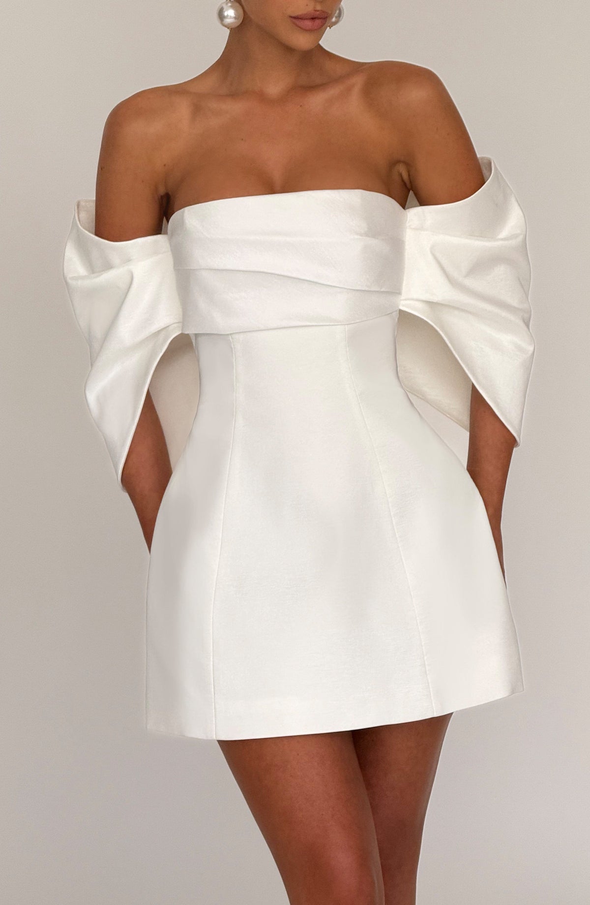 Brielle Mini Dress in Ivory