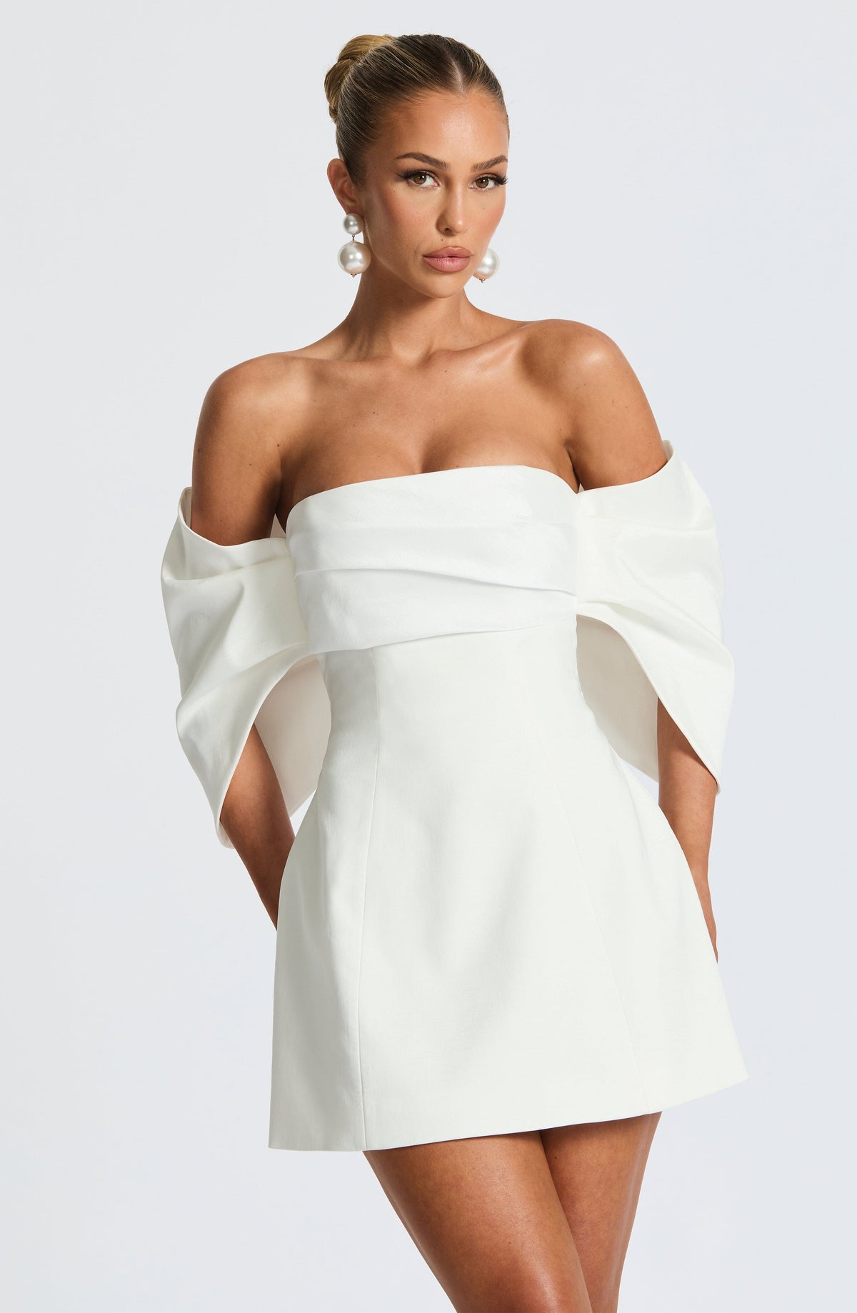 Brielle Mini Dress in Ivory