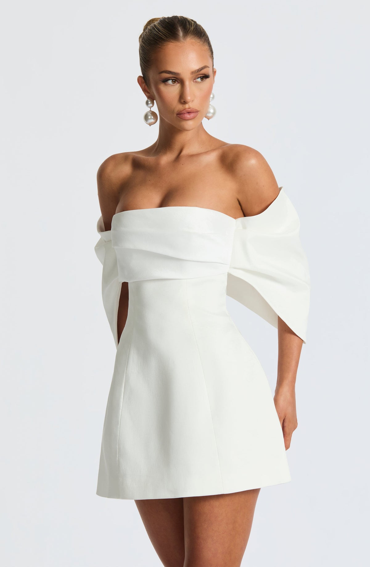 Brielle Mini Dress in Ivory