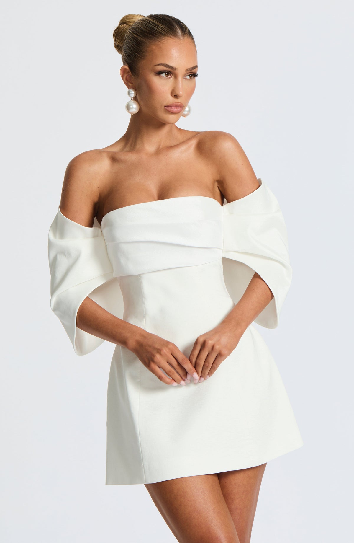 Brielle Mini Dress in Ivory